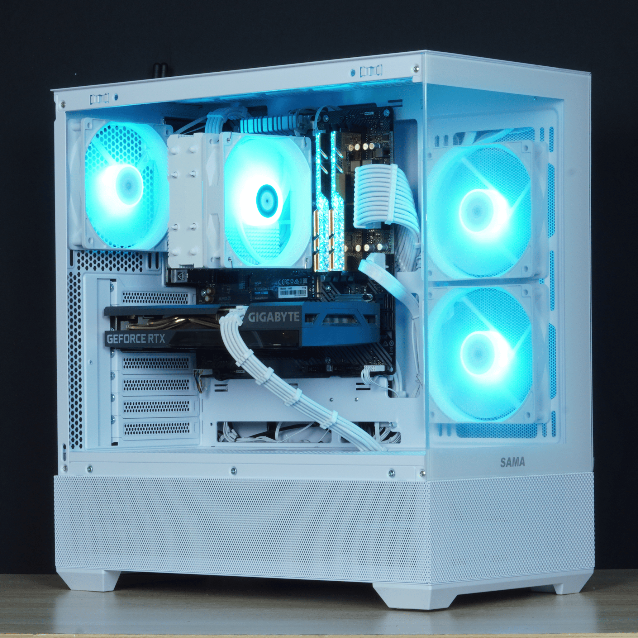 💎GEM💎RTX 3060 Ti, Ryzen 5 5500, 16GB DDR4 RAM, 1TB SSD w/ Wifi |1080p Gaming PC|
