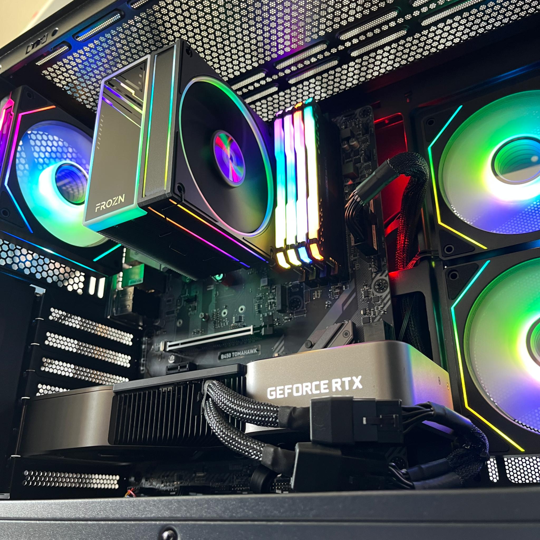 RTX 3080 10GB, Ryzen 7 5700G, 32GB RAM | Black RGB Gaming Computer/PC