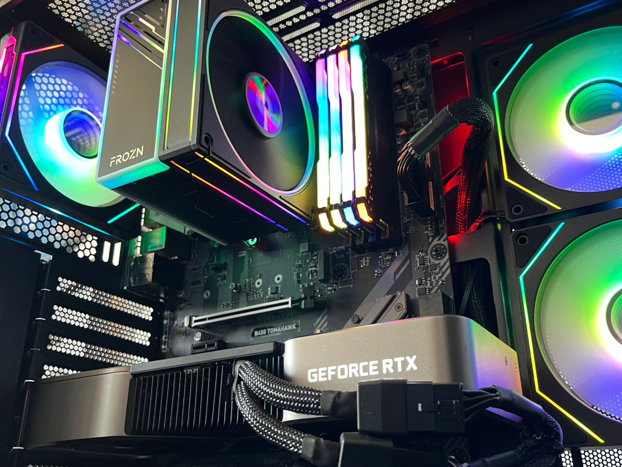 RTX 3080 10GB, Ryzen 7 5700G, 32GB RAM | Black RGB Gaming Computer/PC