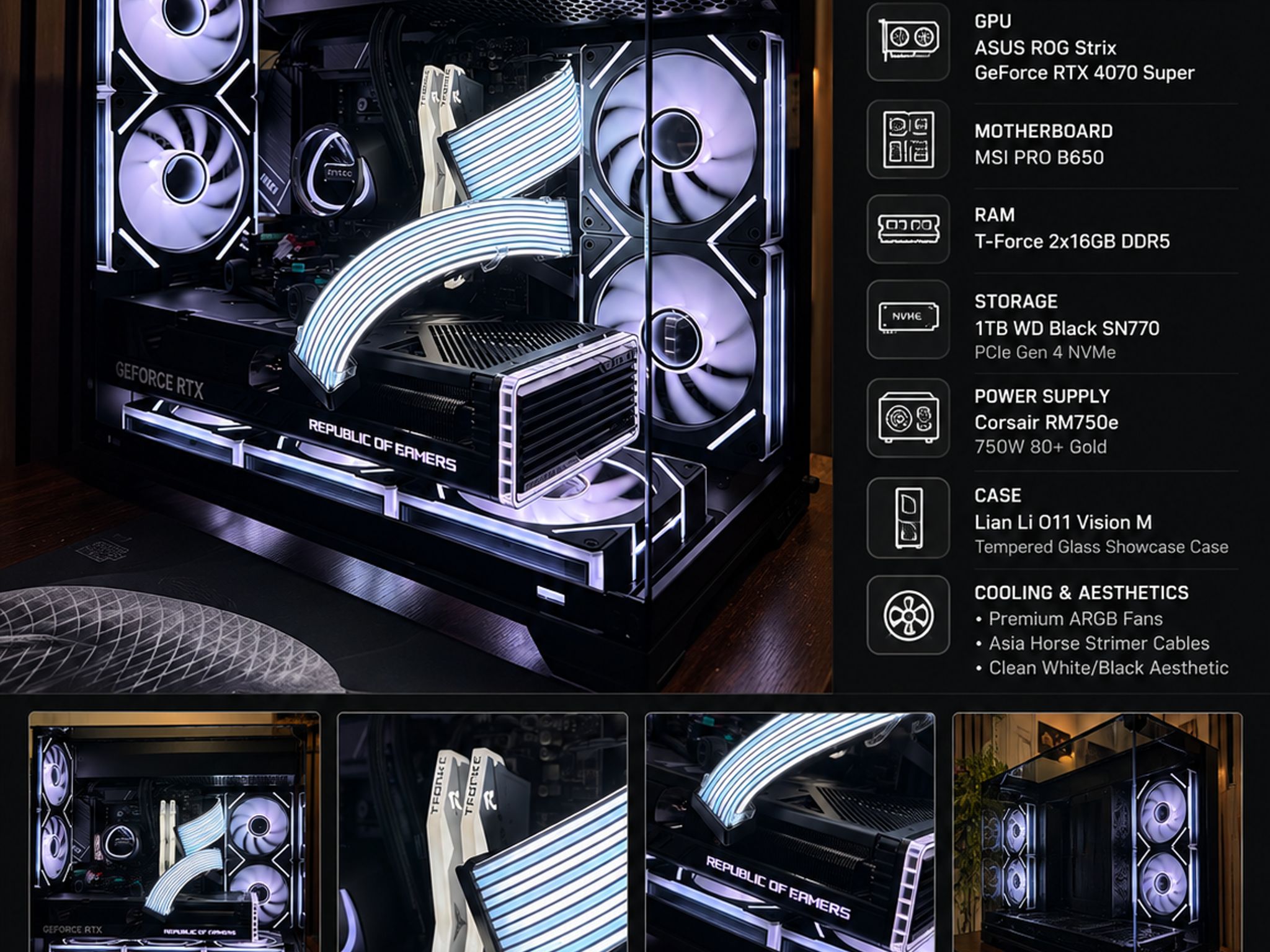 🔥 High-End Gaming PC – RTX 4070 Super | Ryzen 5 9600X | 32GB DDR5 + 1TB NVMe 🔥