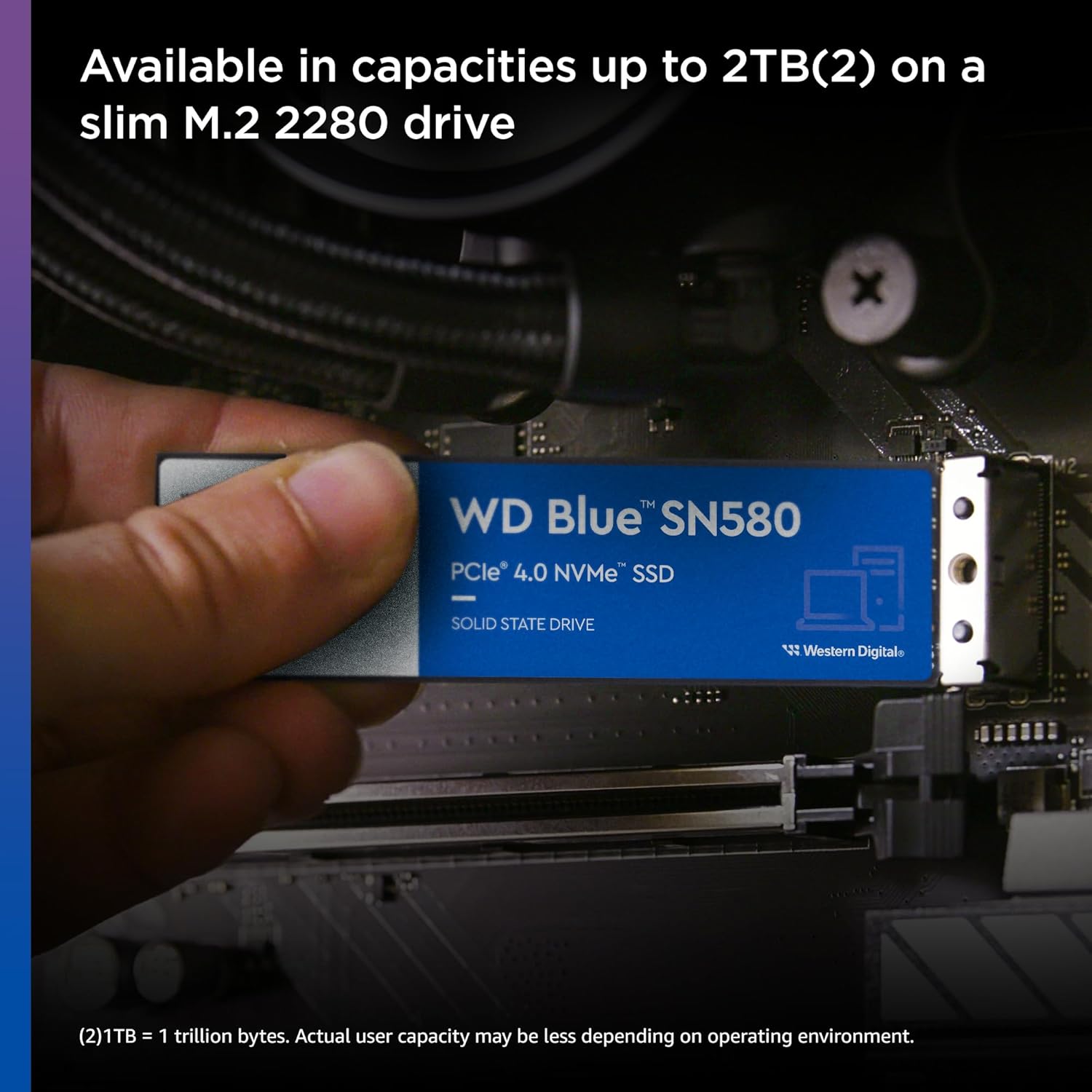 Western Digital 2TB WD Blue SN580 NVMe Internal Solid State Drive