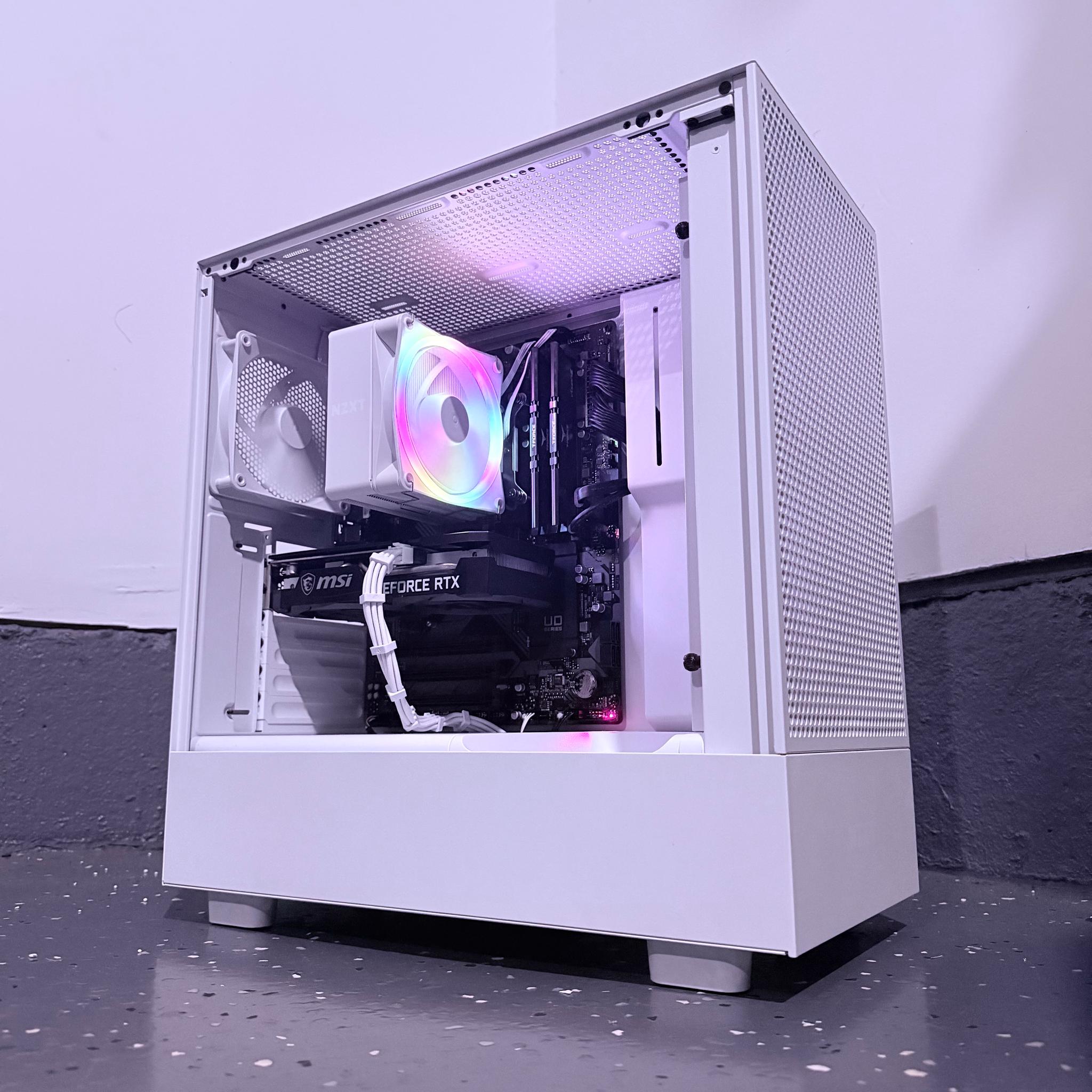 ⚪️"Prism Bloom"🌈| 1080p Gaming | RTX 3050 | i5 12400F | 16GB Ram | 1TB Storage | Free Shipping