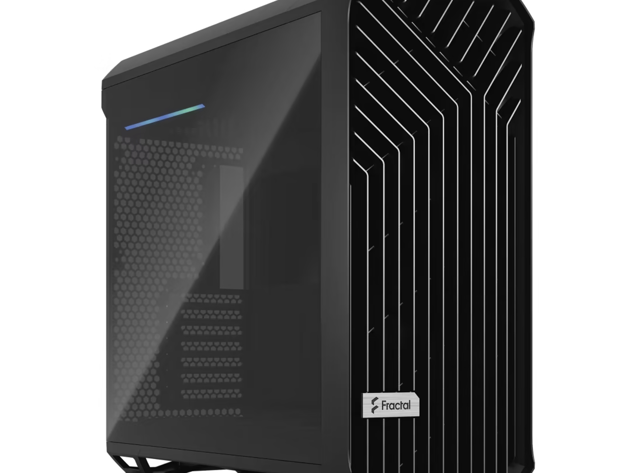 Fractal Design Torrent Black E-ATX Dark Tempered Glass Window High-Airflow Mid Tower Computer Case