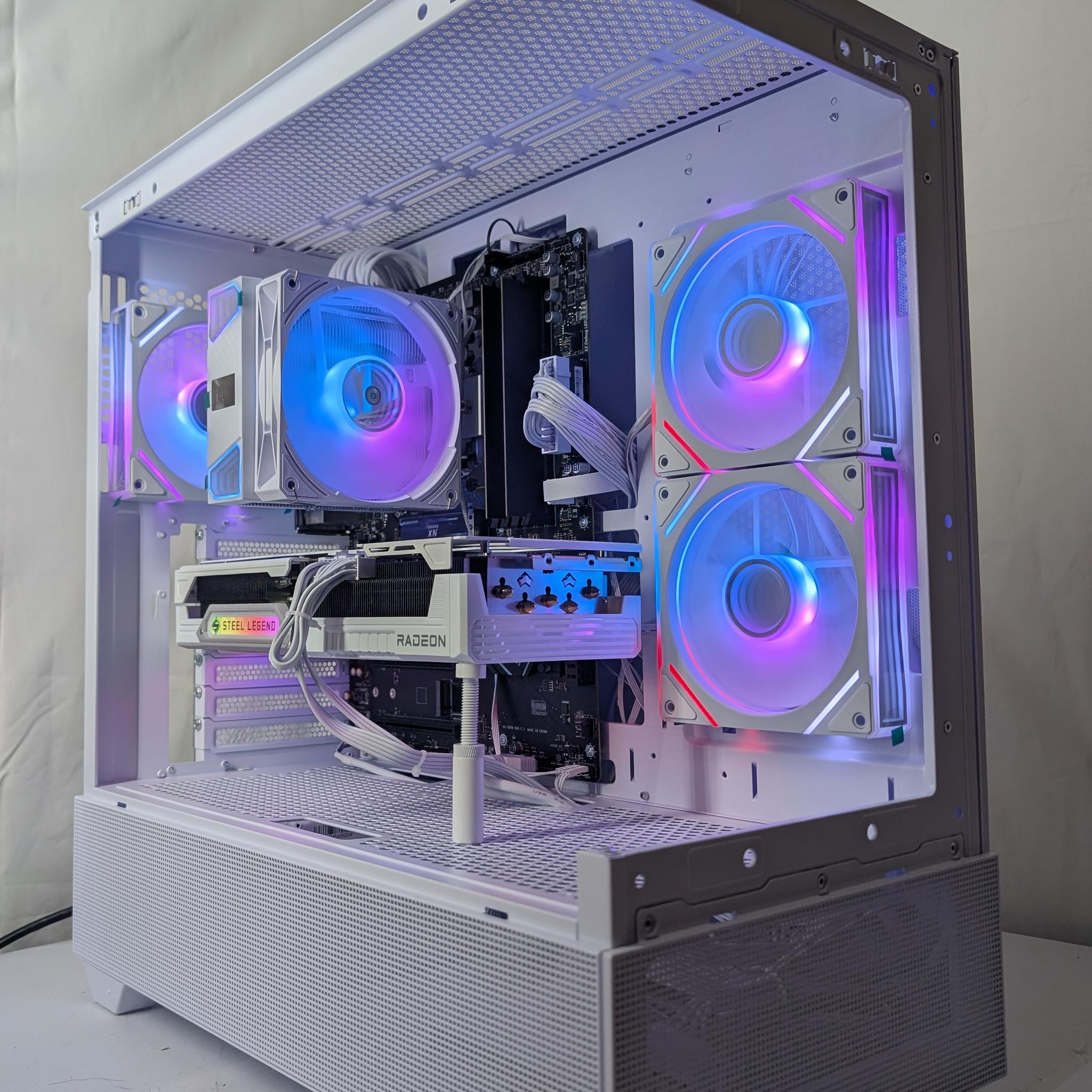 ALL WHITE | 9070XT 16GB | RYZEN 5 7500F | 1000W POWER SUPPLY