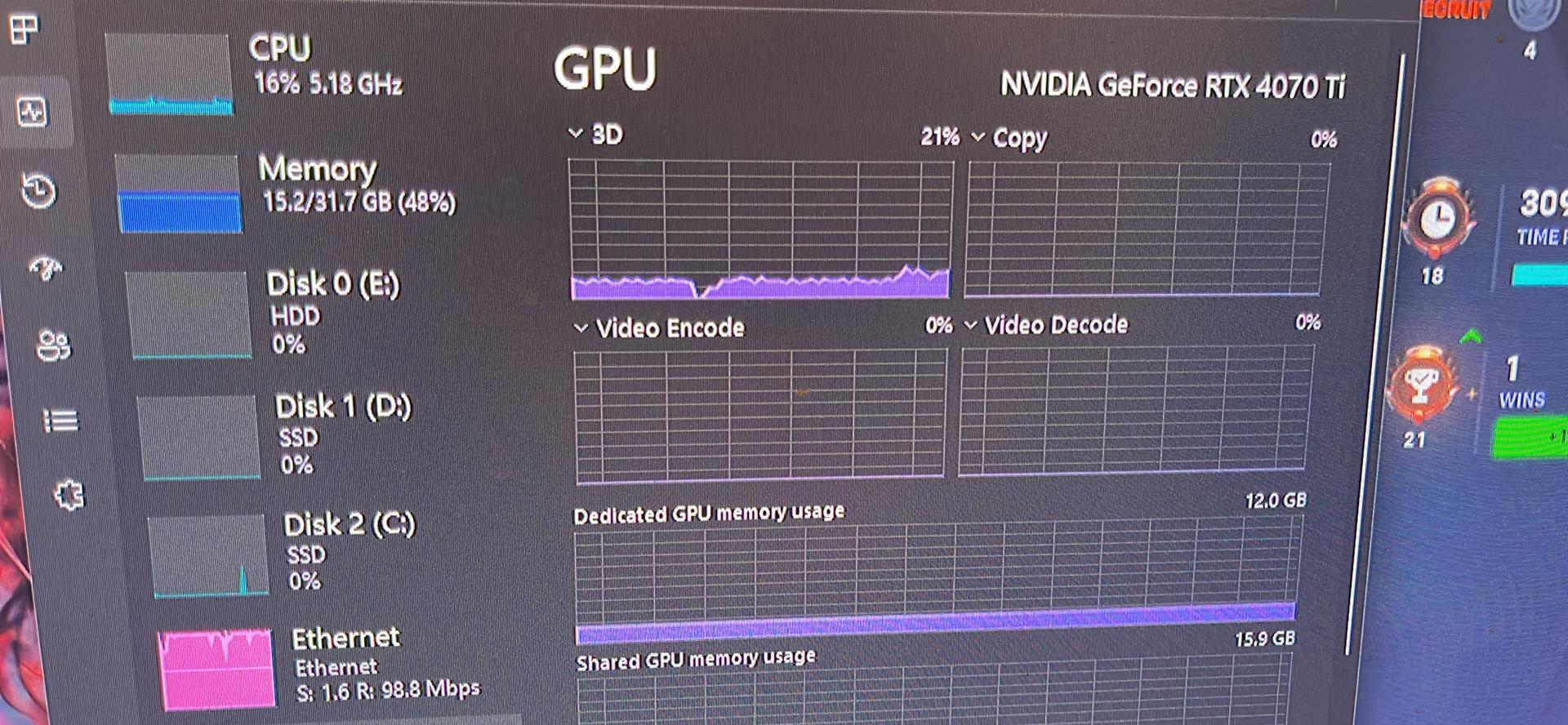 Intel core I7 1400K with a Nvidia 4070ti