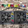 x2 Noctua NF-F12 120mm PWM Chromax Black Swap Pressure Optimized Fans