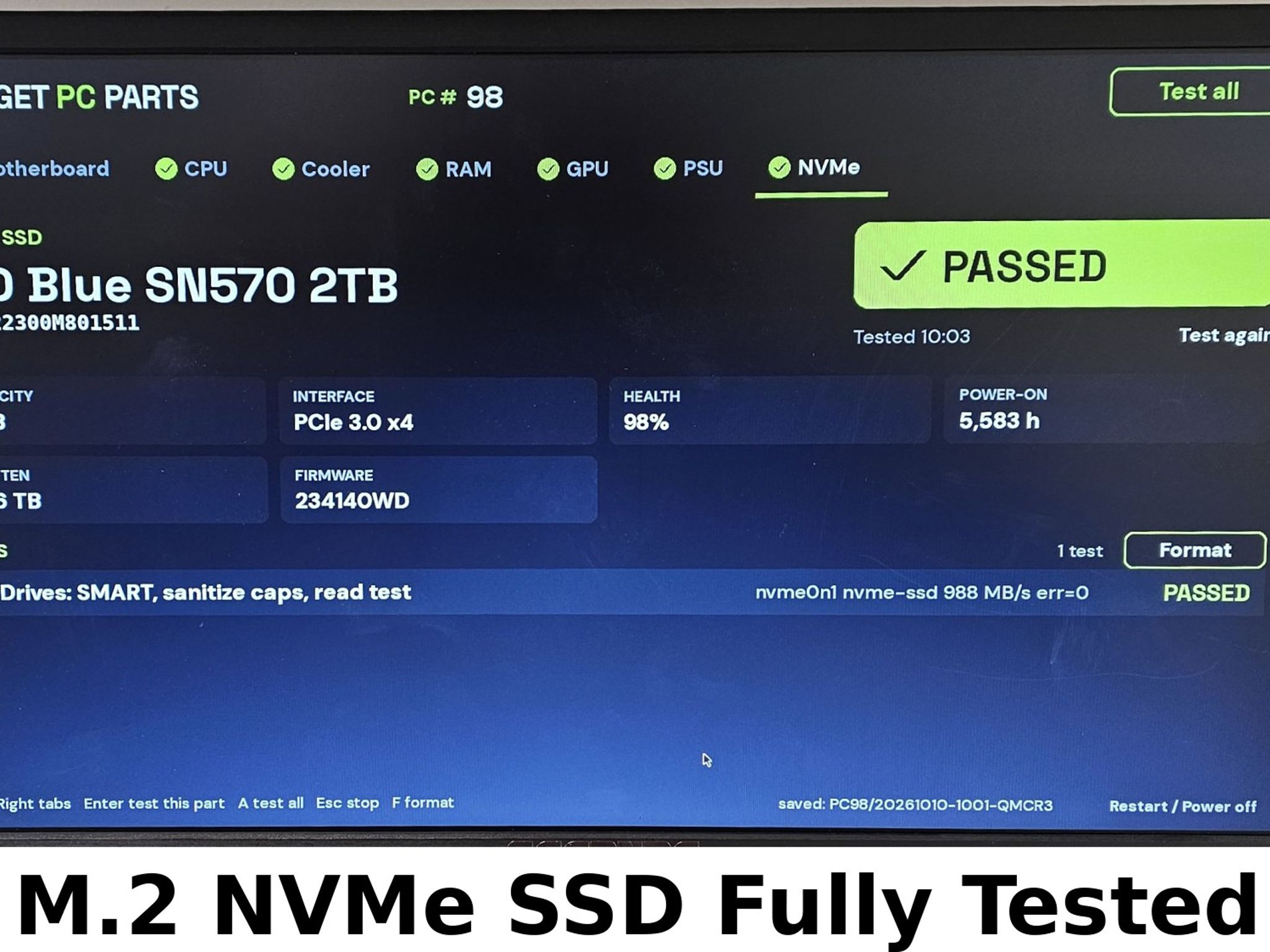 2TB NVMe M.2 SSD WD Blue SN570 Gen3