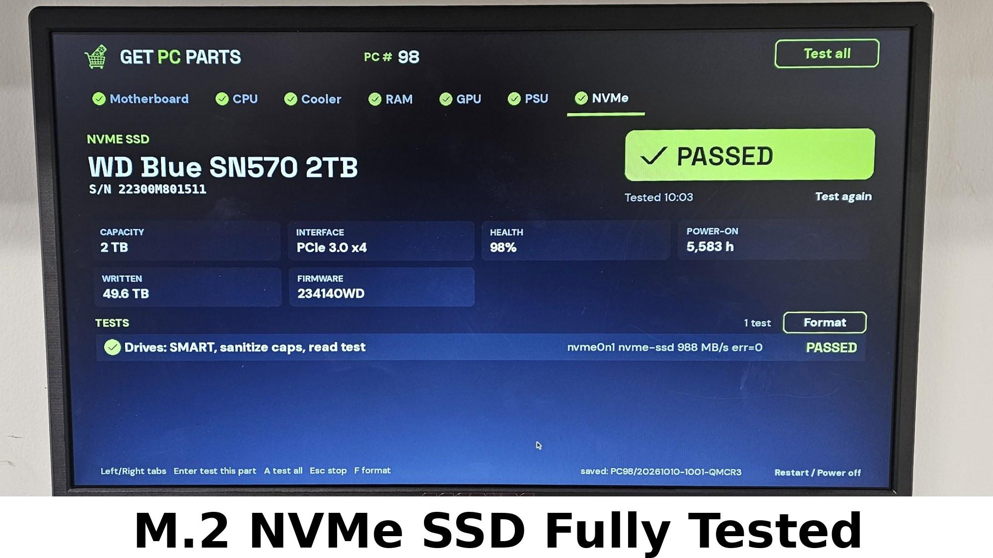 2TB NVMe M.2 SSD WD Blue SN570 Gen3