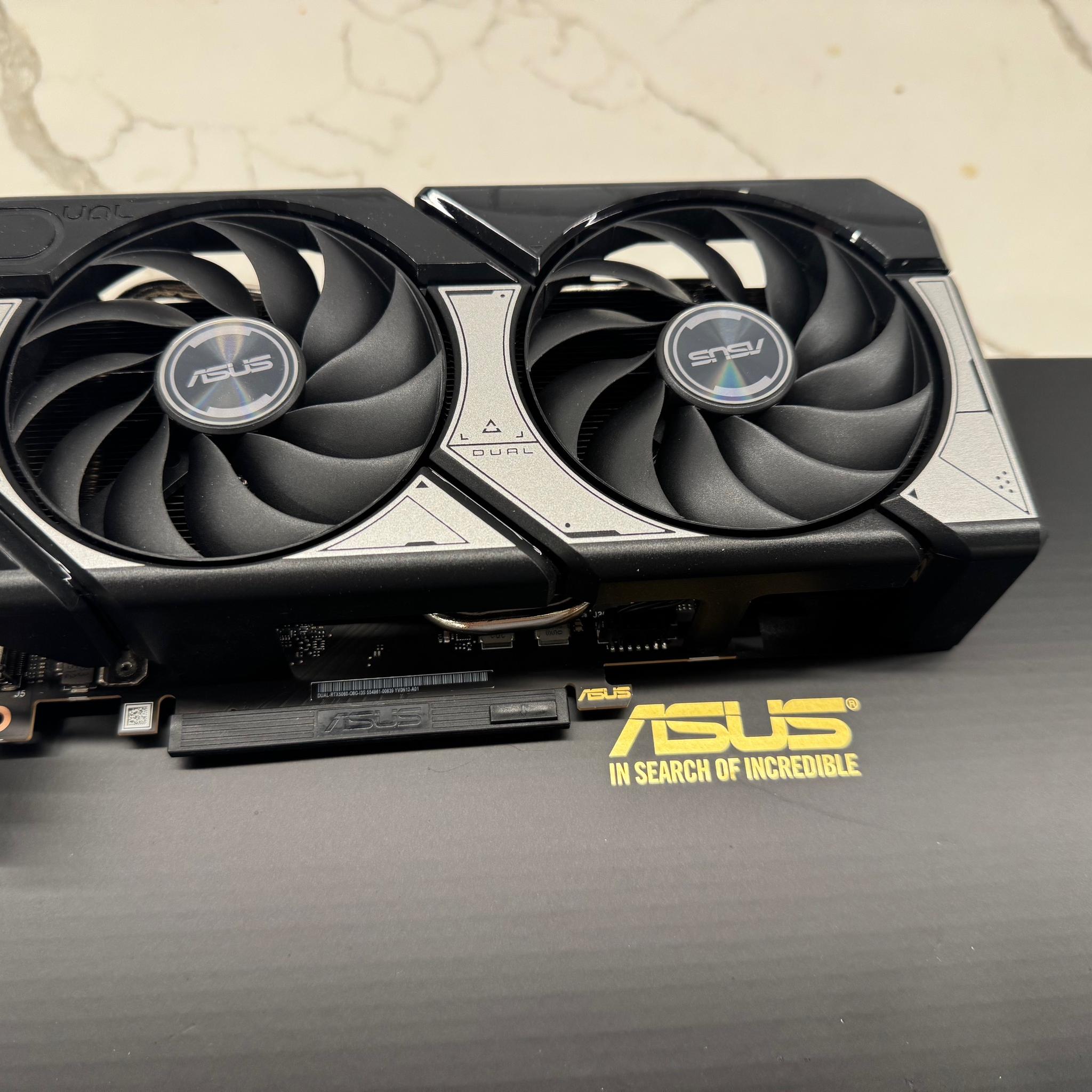 ASUS NVIDIA GeForce RTX 5060 Dual Overclocked Dual Fan 8GB GDDR7 PCIe 5.0 Graphics Card