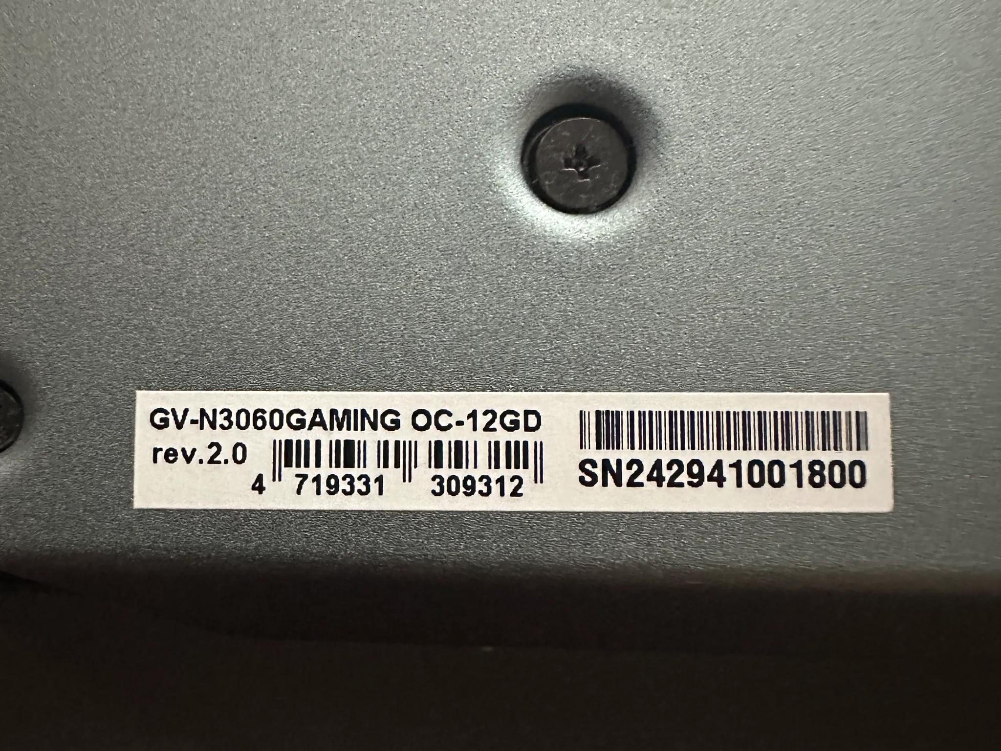 *NEW* Gigabyte RTX 3060 12gb