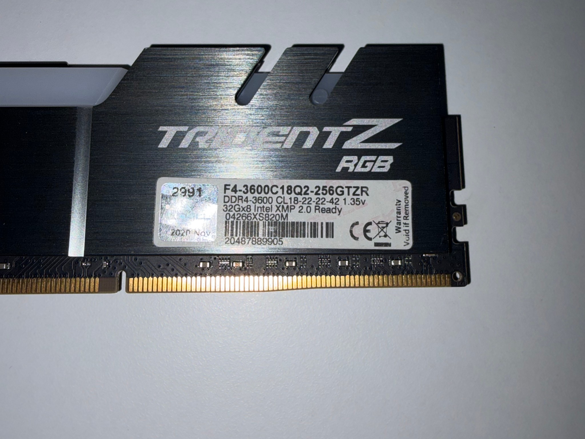 G.SKILL Trident Z RGB Series DDR4 RAM (XMP) 128GB (4x32GB) 3600MHz CL18