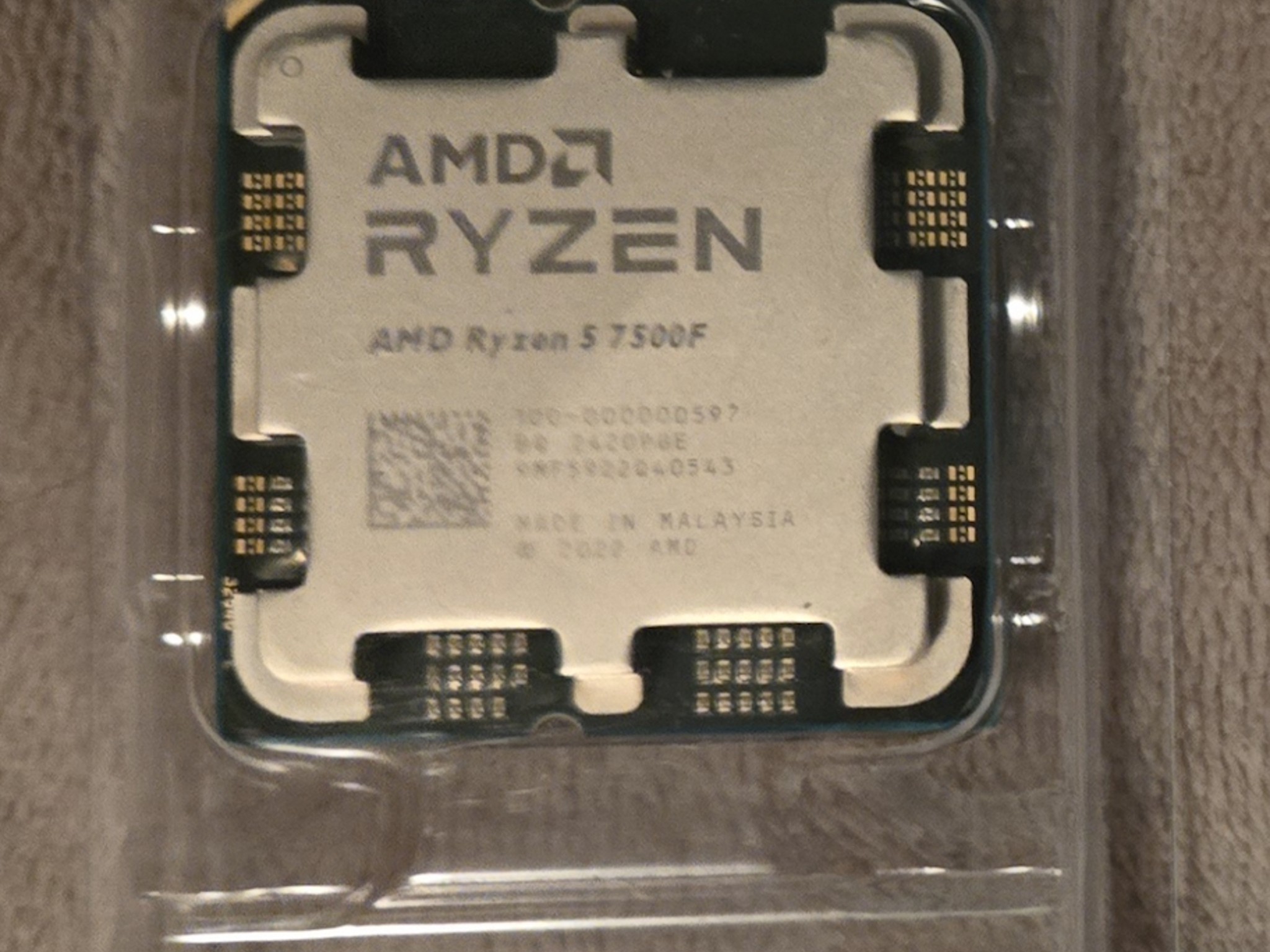 AMD RYZEN 5 7500F AM5 CPU ONLY