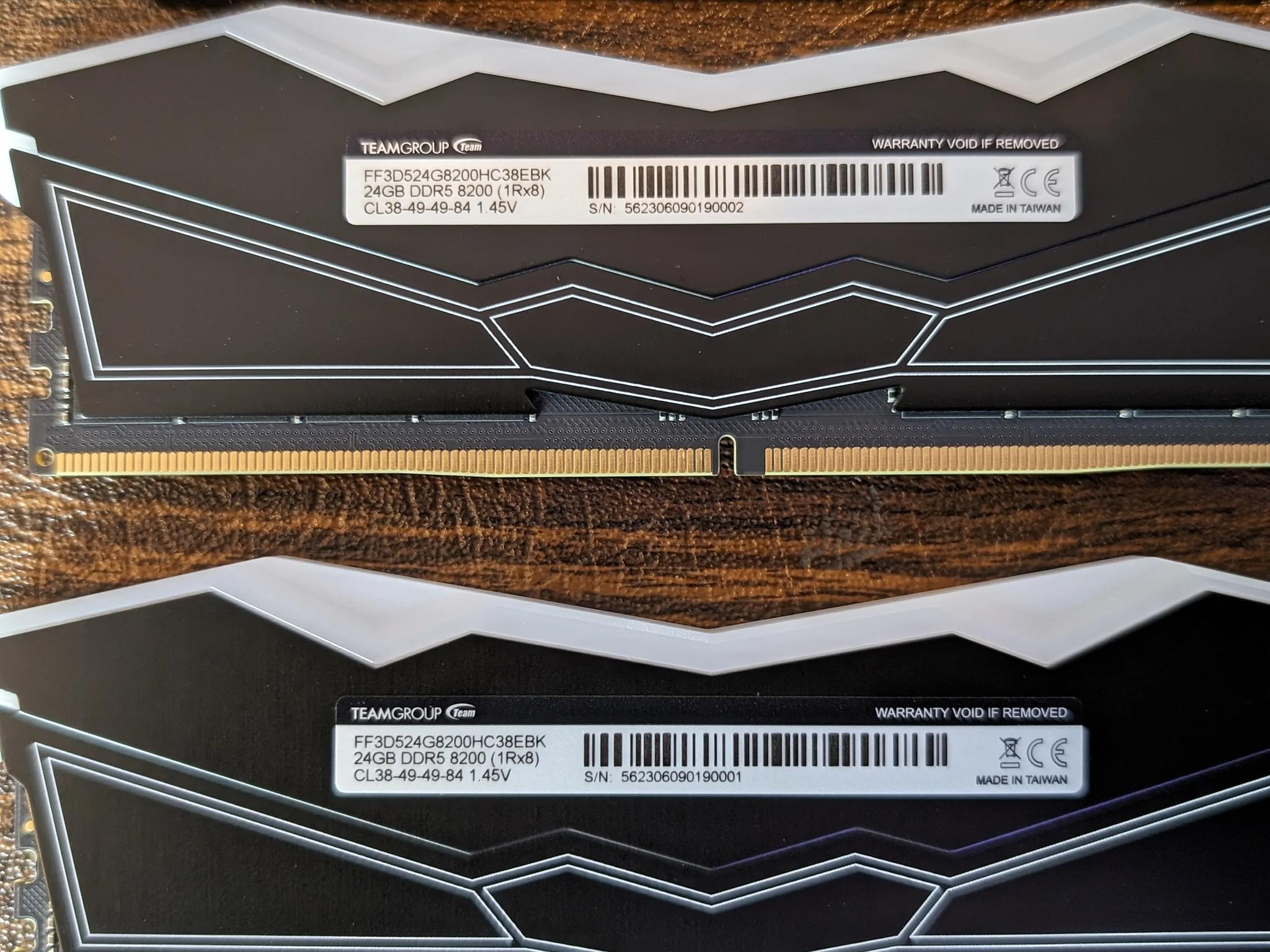 Team T-Force Delta RGB 48GB (2 x 24GB) DDR5 8200