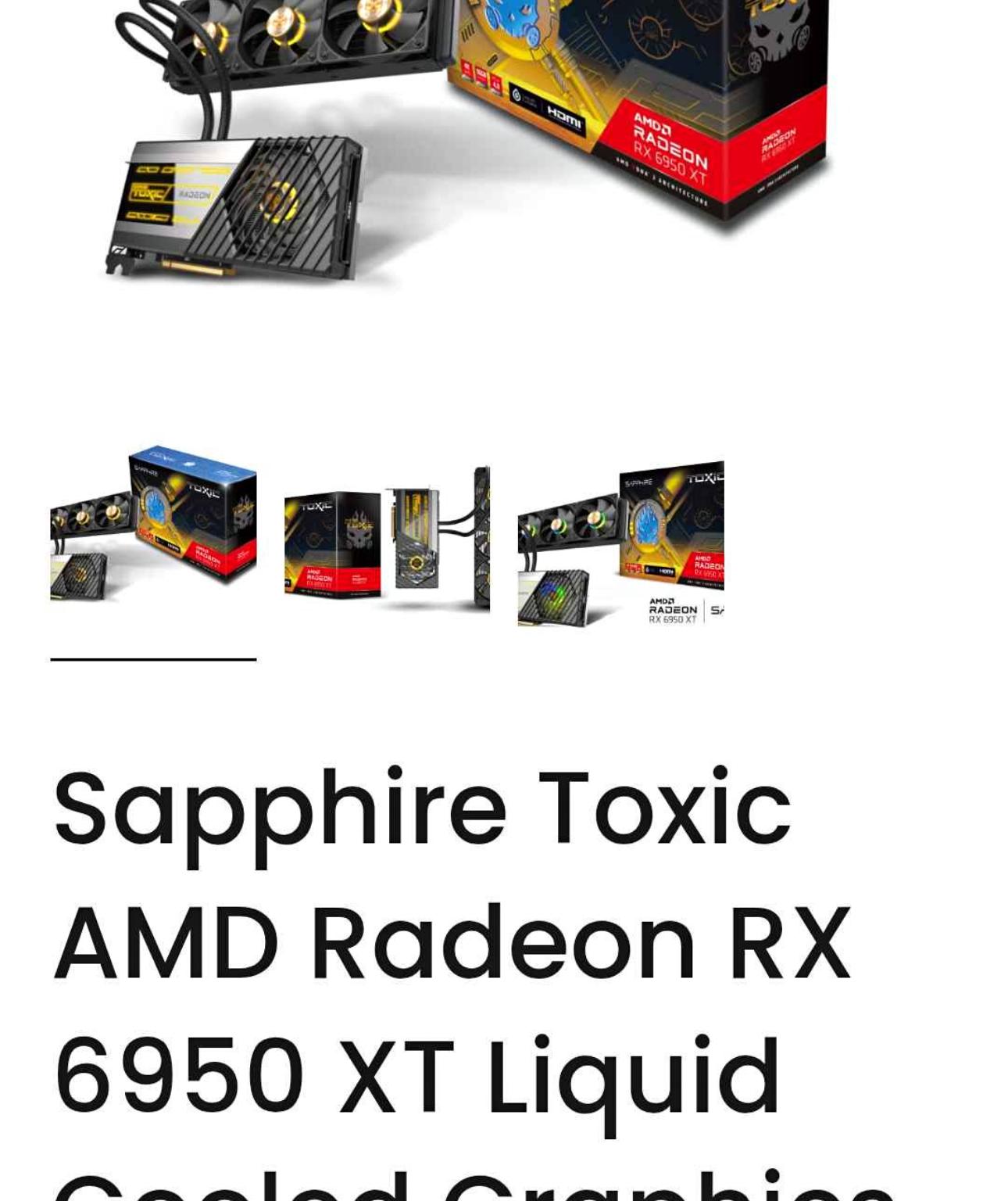 Sapphire TOXIC Limited Edition Radeon RX 6950 XT