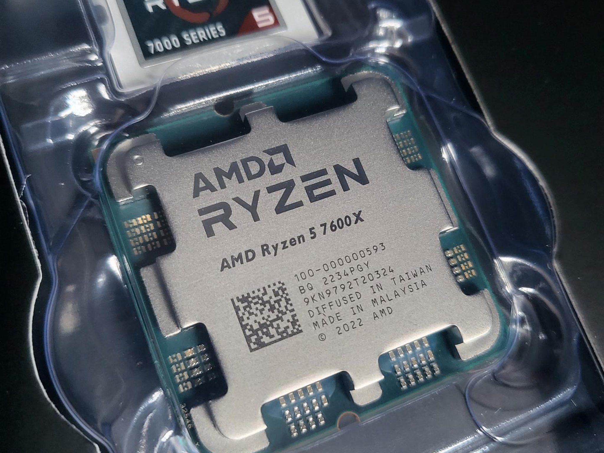 AMD Ryzen 5 7600X - Zen 4 6-Core 4.7 GHz - Socket AM5 - 105W Desktop Processor