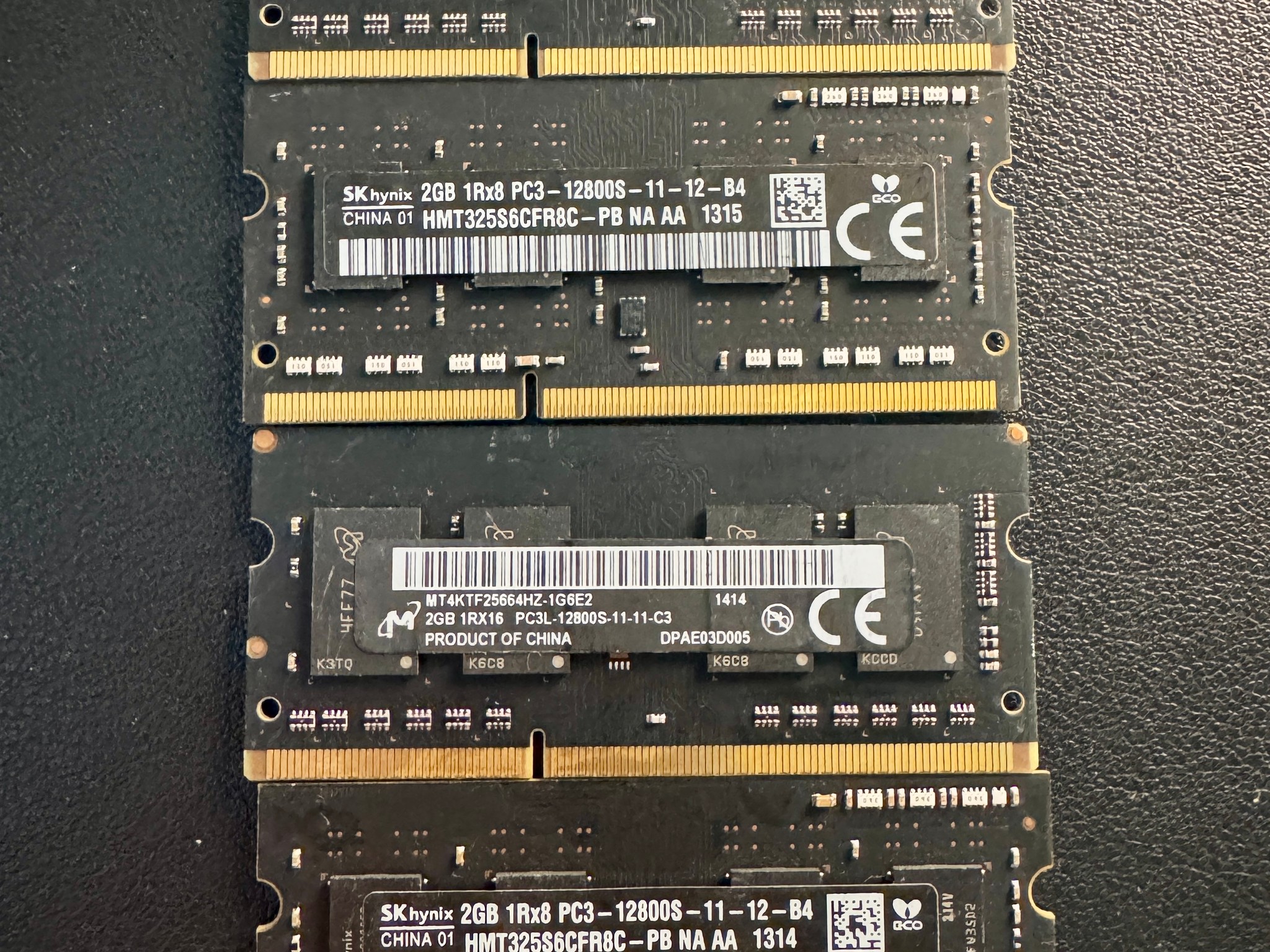 DDR3 Laptop RAM PC3-12800S 2GB SODIMM – 8GB Total