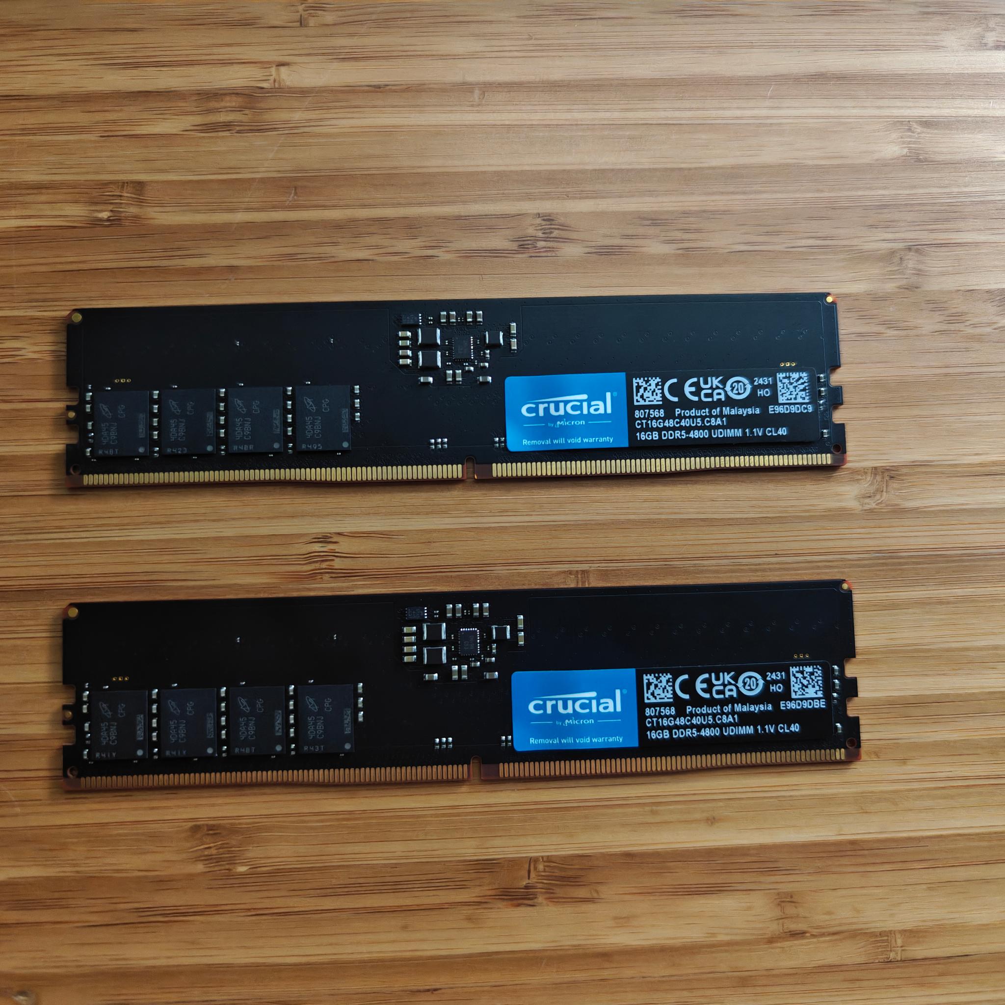 Crucial DDR5 32gb 4800 2x16GB
