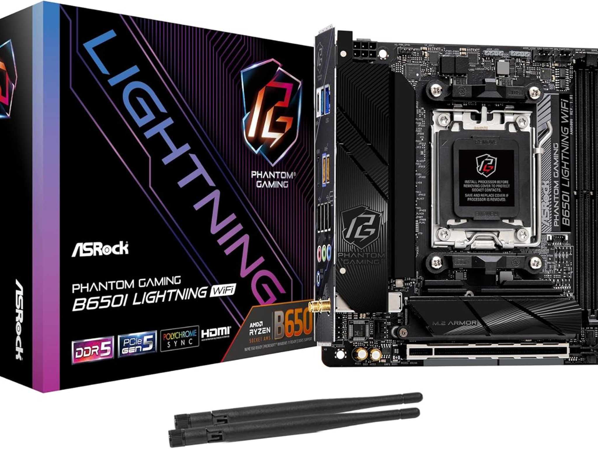ASROCK B650i Lighting Mini ITX AM5 Motherboard