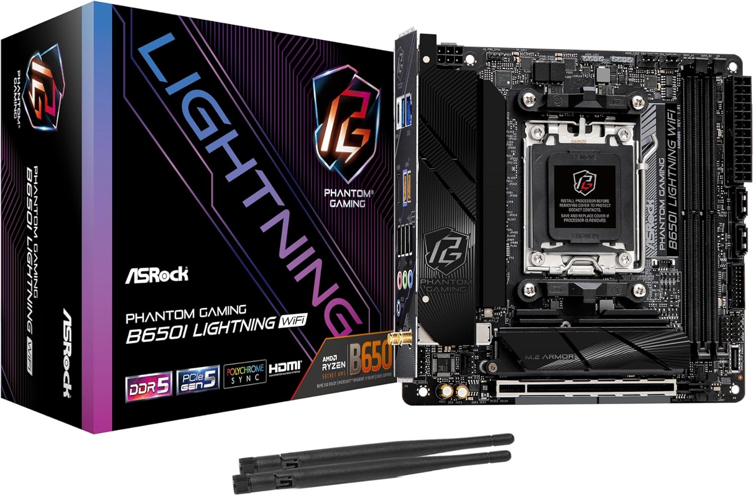 ASROCK B650i Lighting Mini ITX AM5 Motherboard