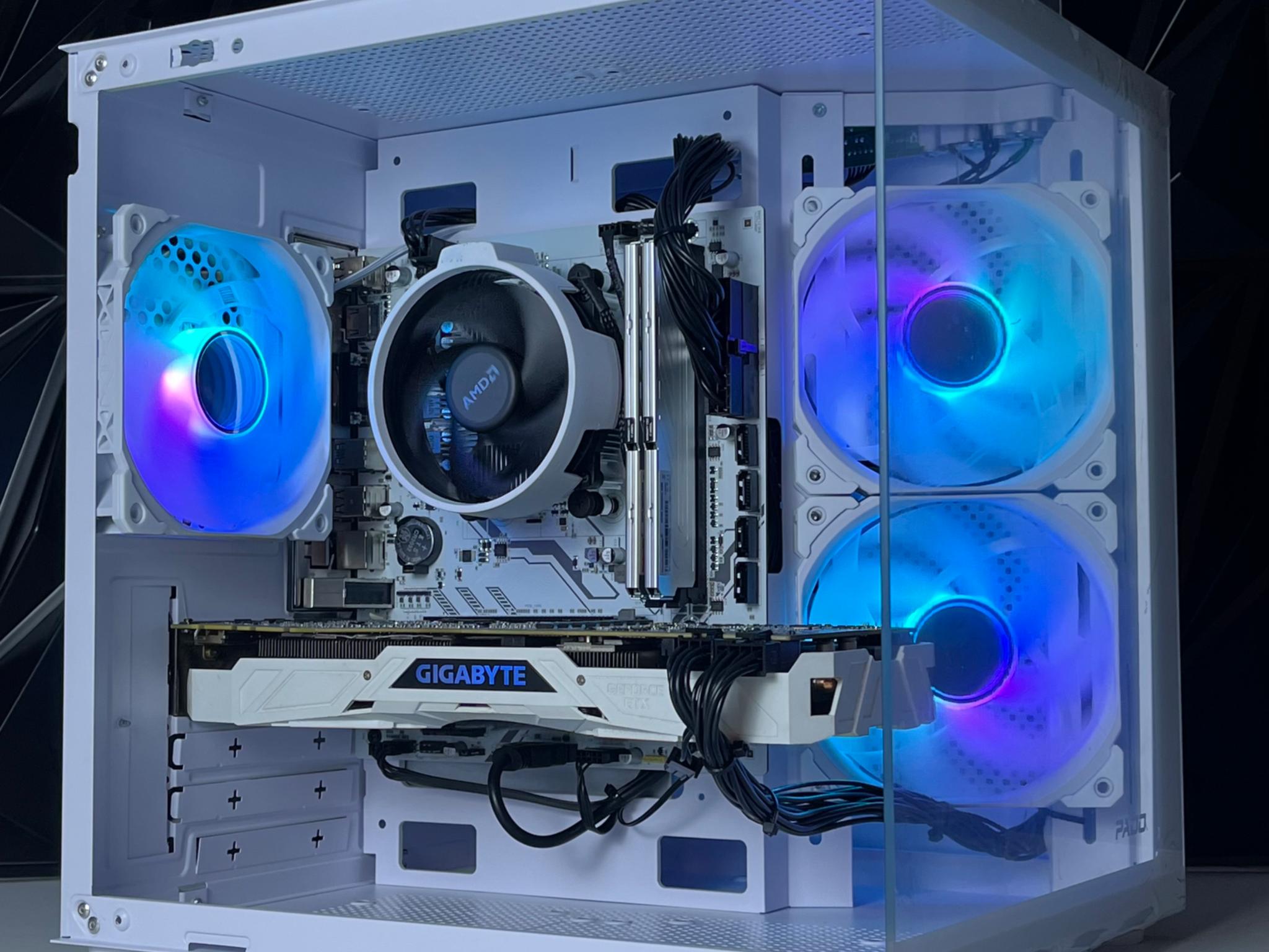 ALL WHITE ❄️WINTER THEMED❄️ THE G.O.A.T CUSTOM GAMING PC GTX 1080TI