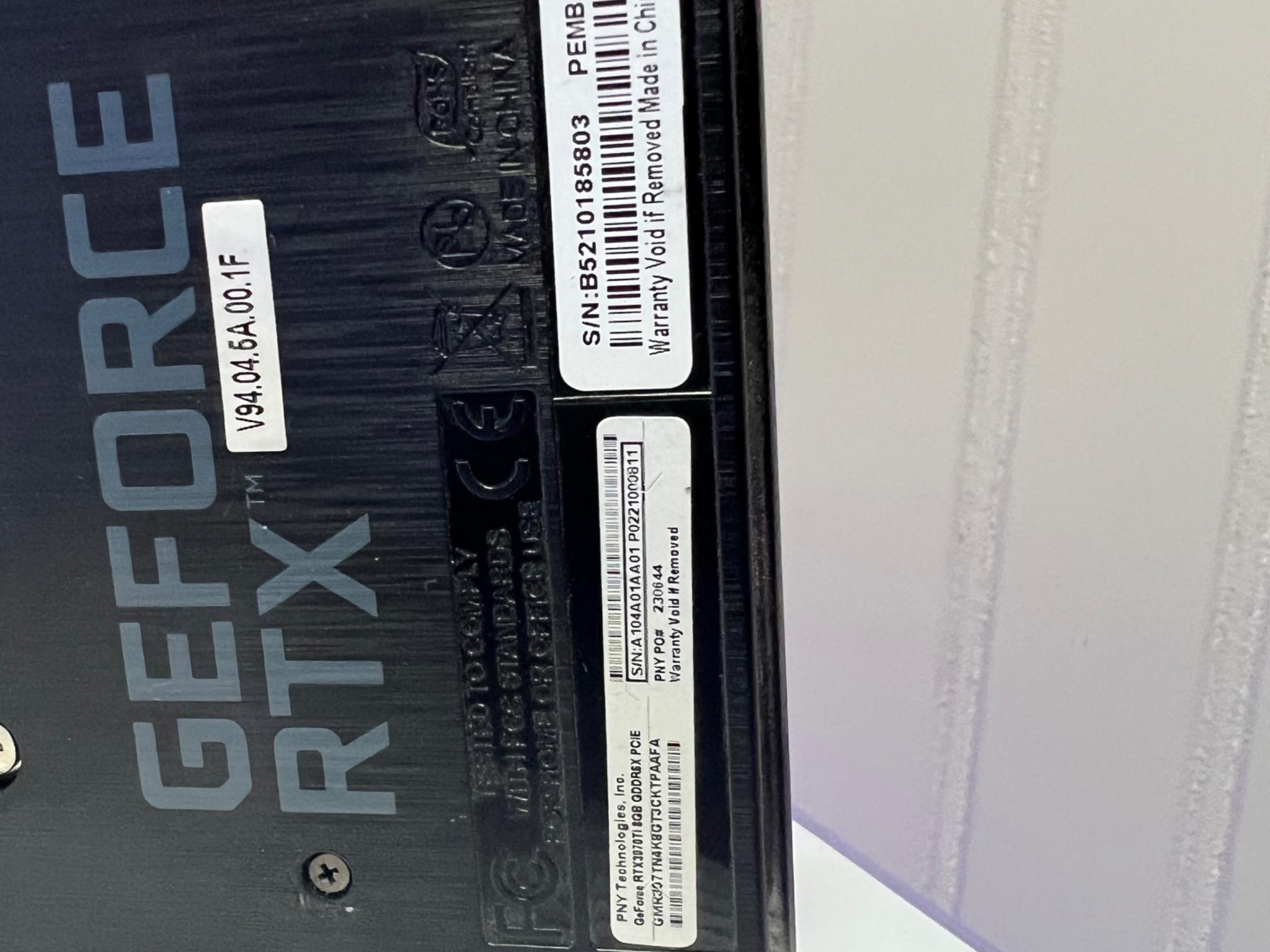 PNY 3070TI used for light gaming from an older person was a trade on an upgrade