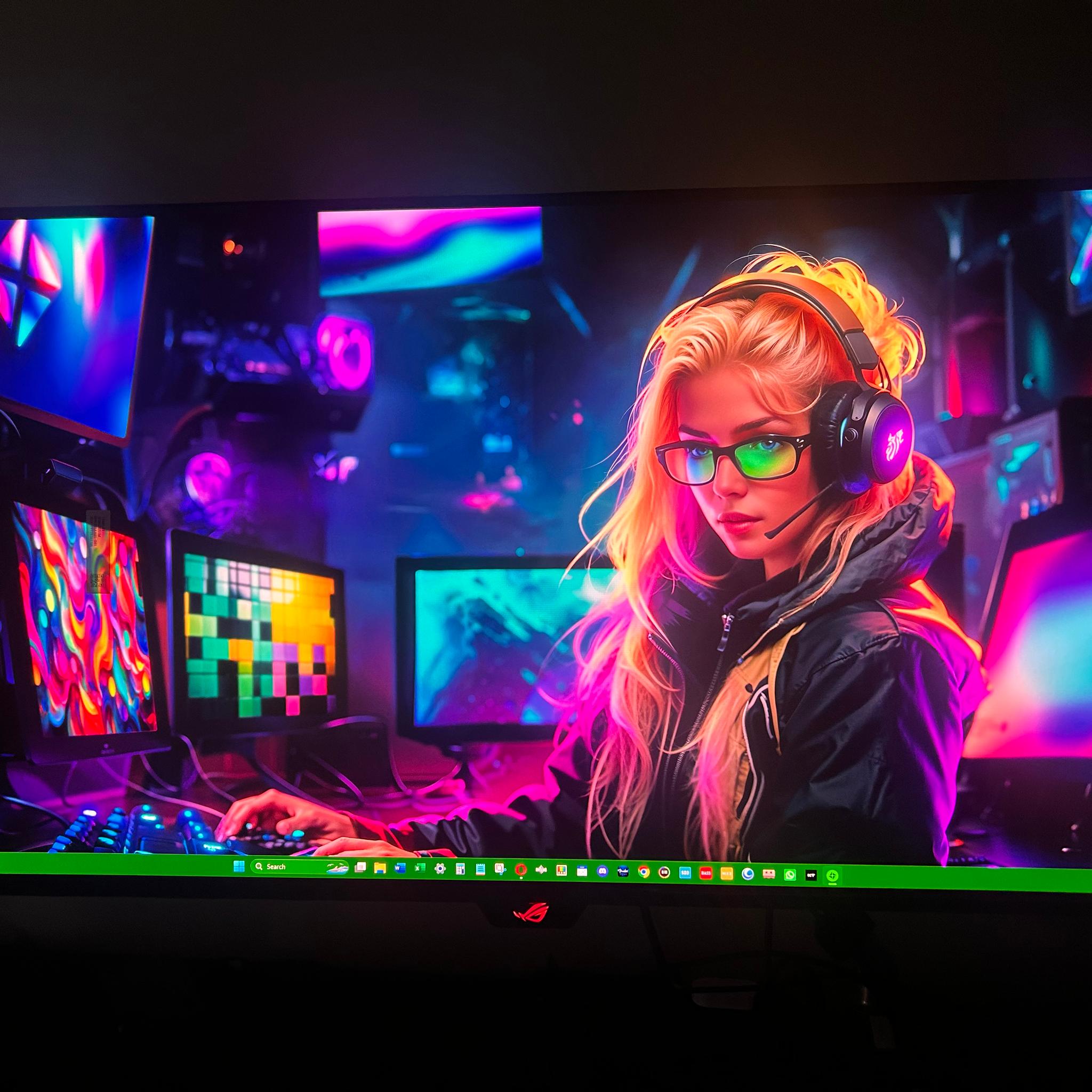 ASUS ROG Swift 32" OLED 4K (3840 x 2160) 240Hz Gaming Monitor (PG32UCDM) (0 HOURS USED)