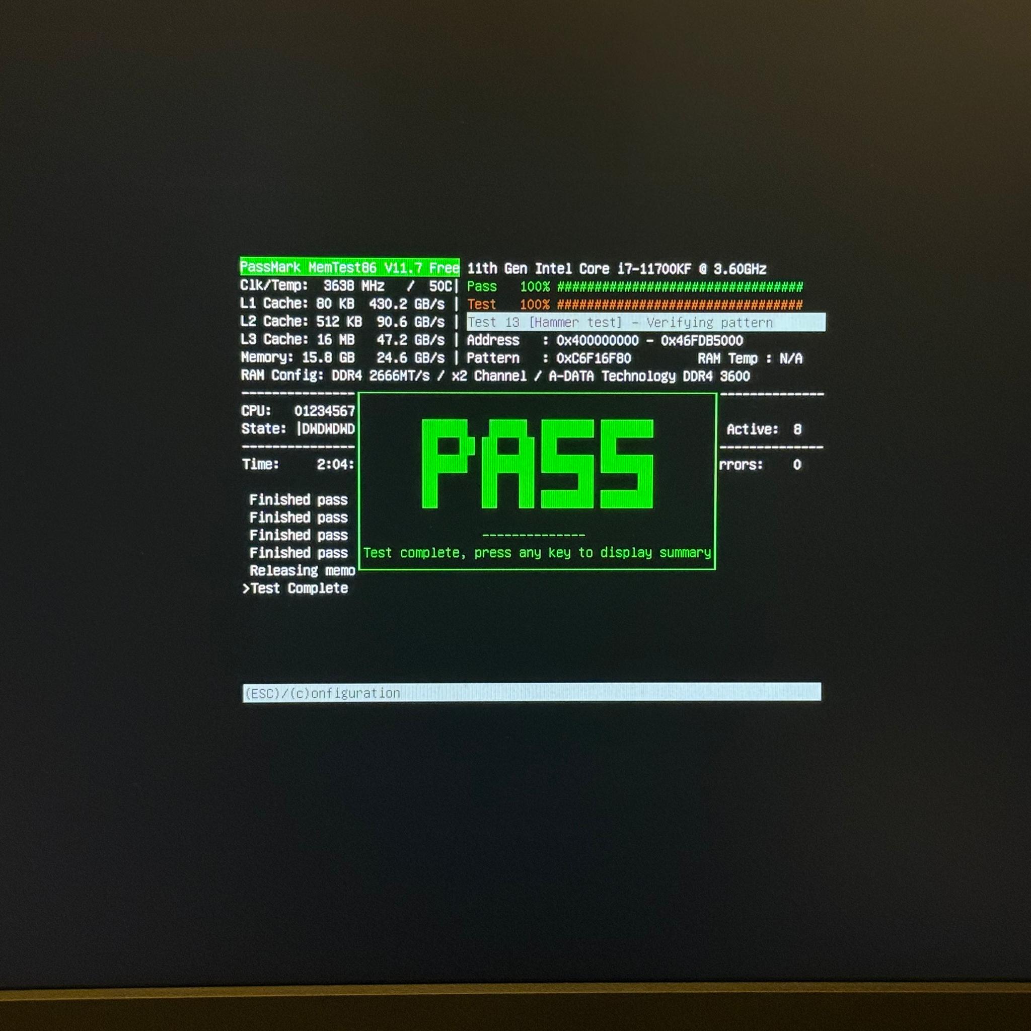 ADATA XPG 16GB (2×8GB) DDR4-3600 CL18 RAM *Tested*