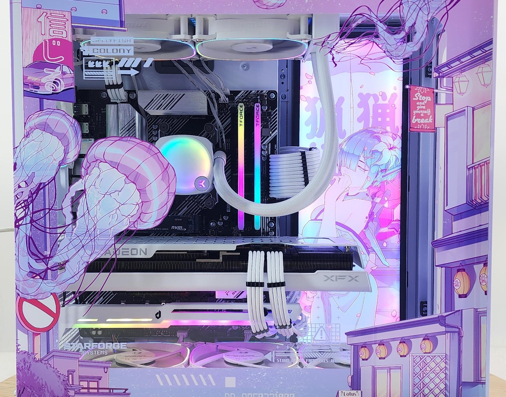 Gaming PC Ryzen 7 5800X3D 32GB RAM 1TB SSD RX 7800 XT 16GB Windows 11 Computer