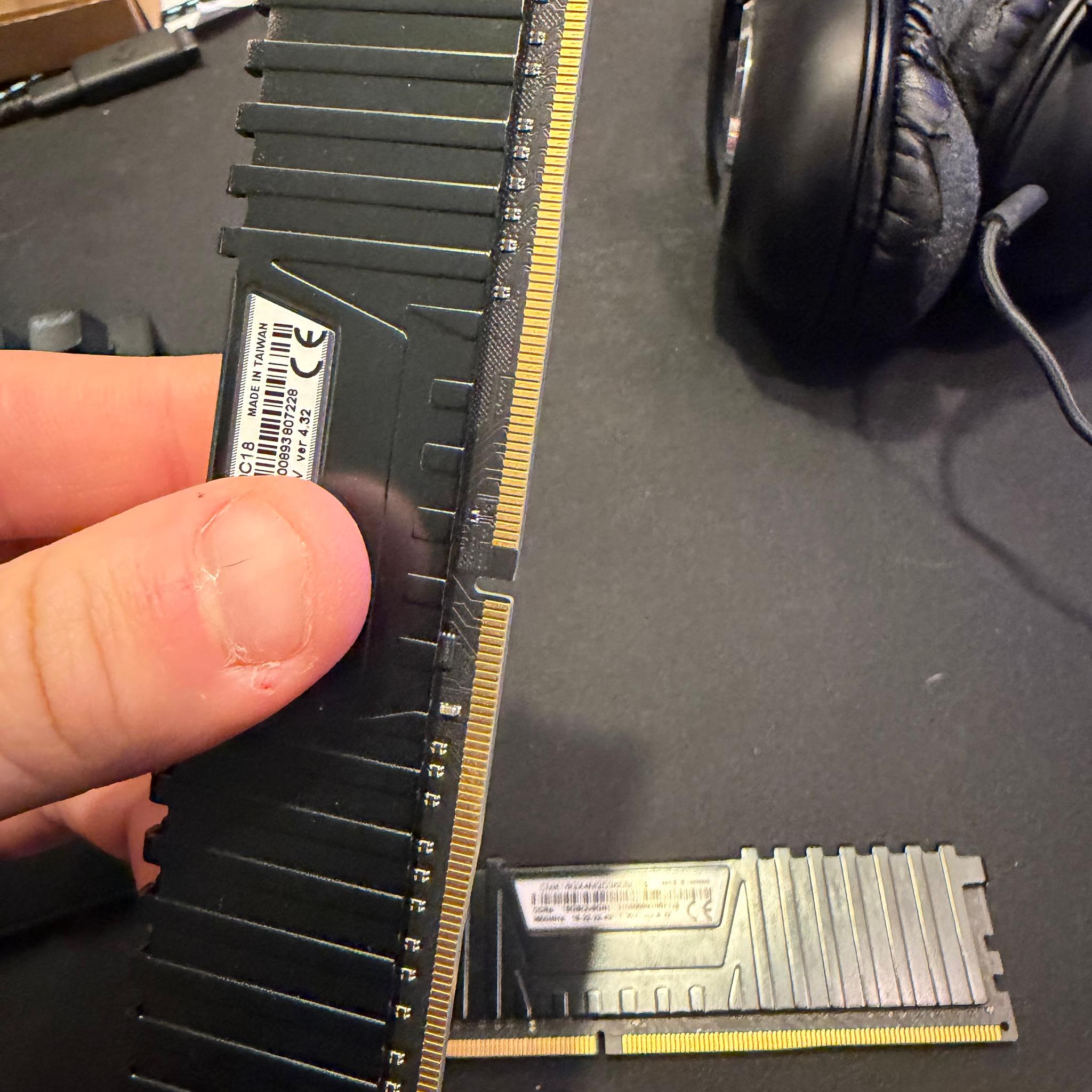 16gb DDR4 corsair ram. 3600mhz cl18