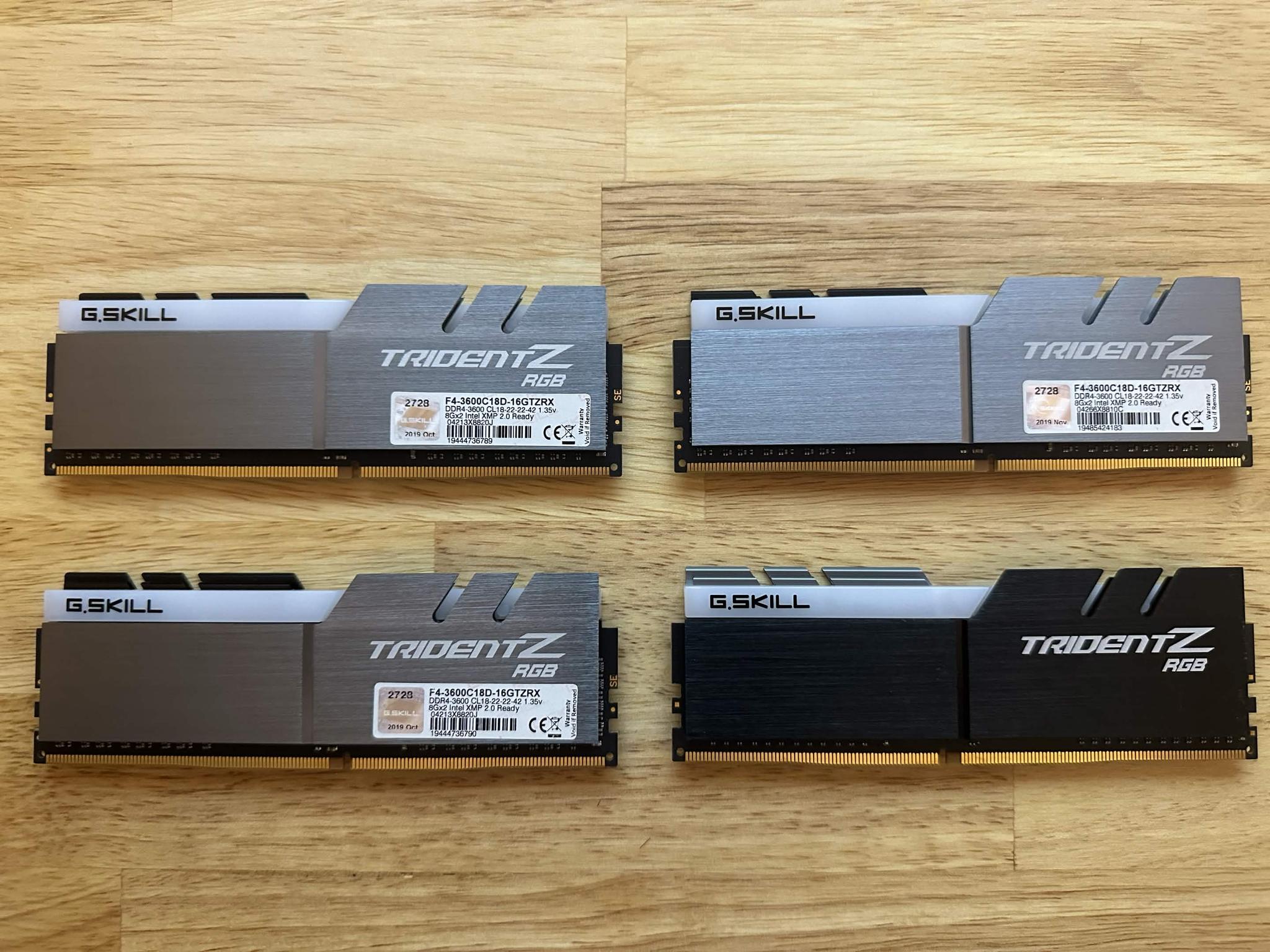 G.Skill Trident Z RGB 32GB (4x8GB) DDR4-3600 CL18 RAM