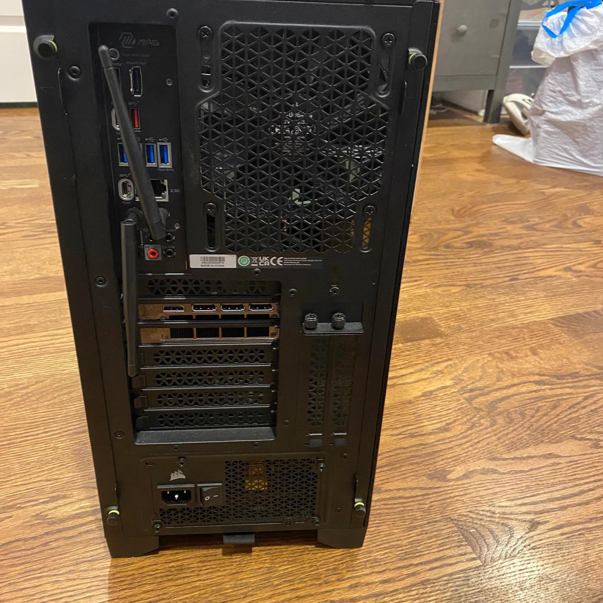 Gaming PC R7 7800X3D CPU, RTX 4070. High Power Gaming PC!