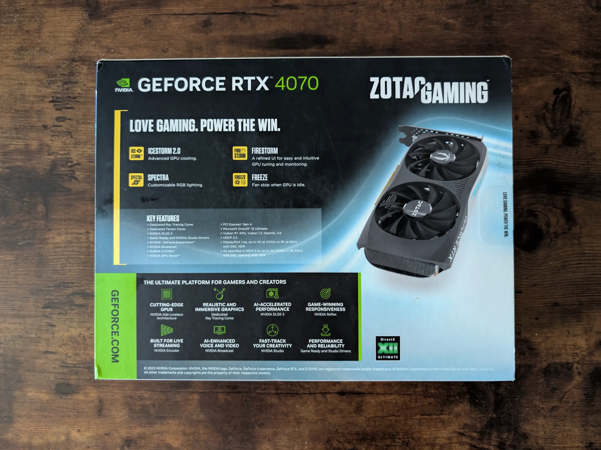 ZOTAC GAMING GeForce RTX 4070 Twin Edge OC