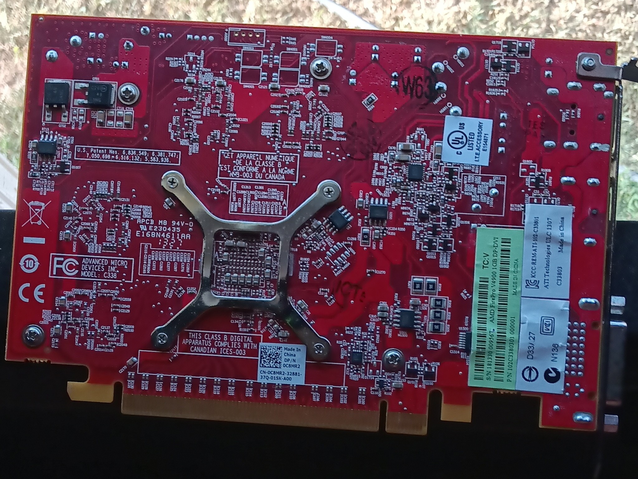 AMD FirePro V4900 GPU PCI Express x16 DisplayPort DVI Fan Heatsink