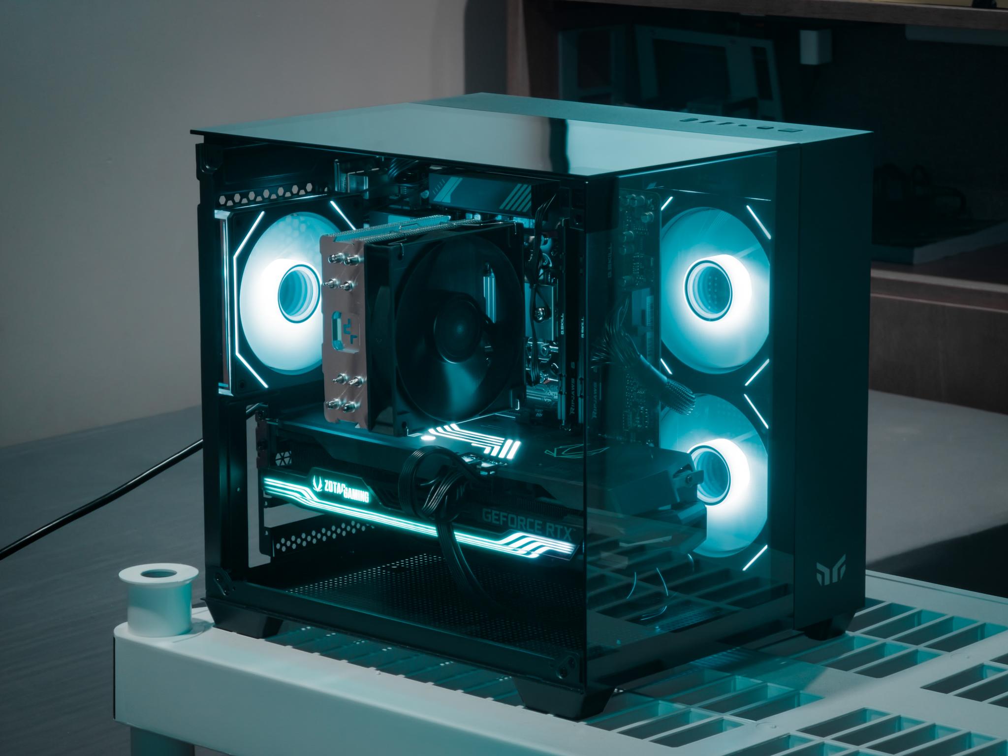 🔥 High-End Gaming PC – Ryzen 9 9900X | RTX 3080 Ti | 32GB DDR5 | RGB Fishtank 🔥