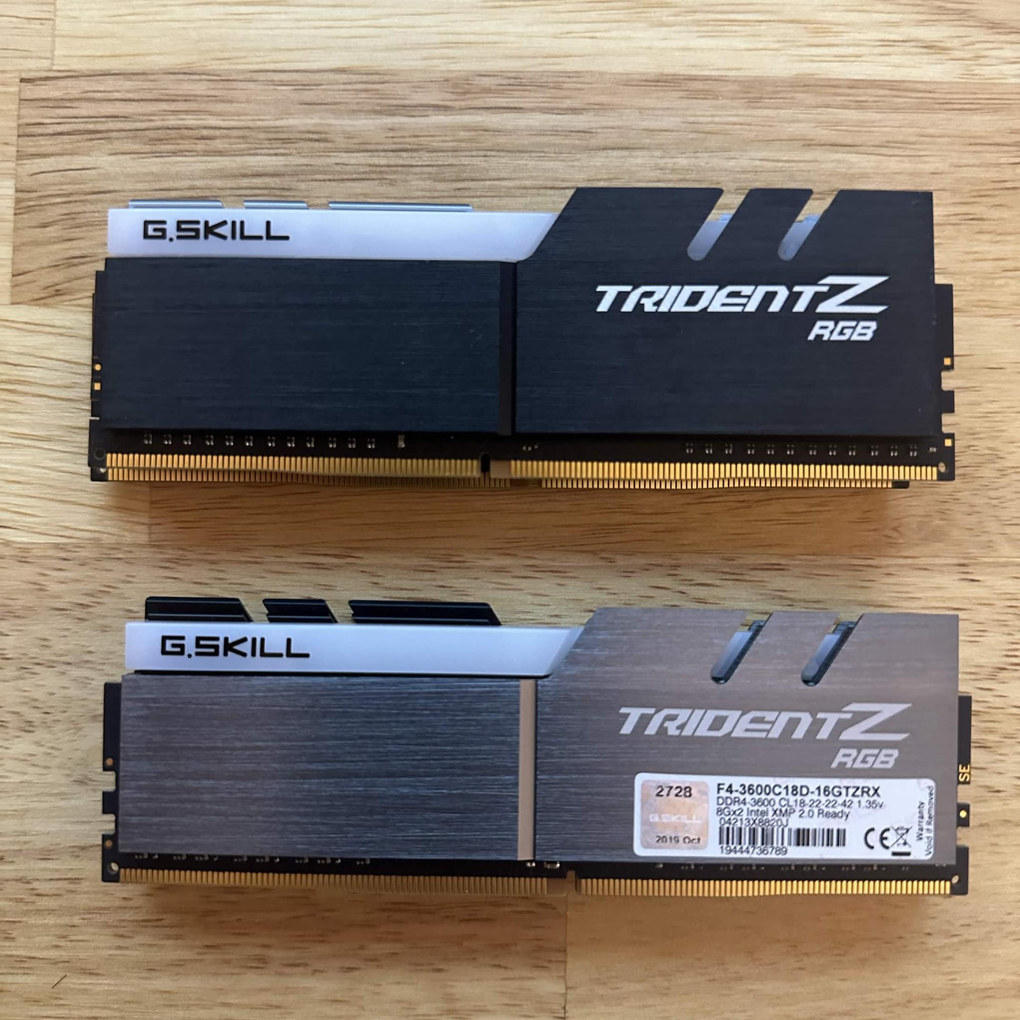G.Skill Trident Z RGB 32GB (4x8GB) DDR4-3600 CL18 RAM