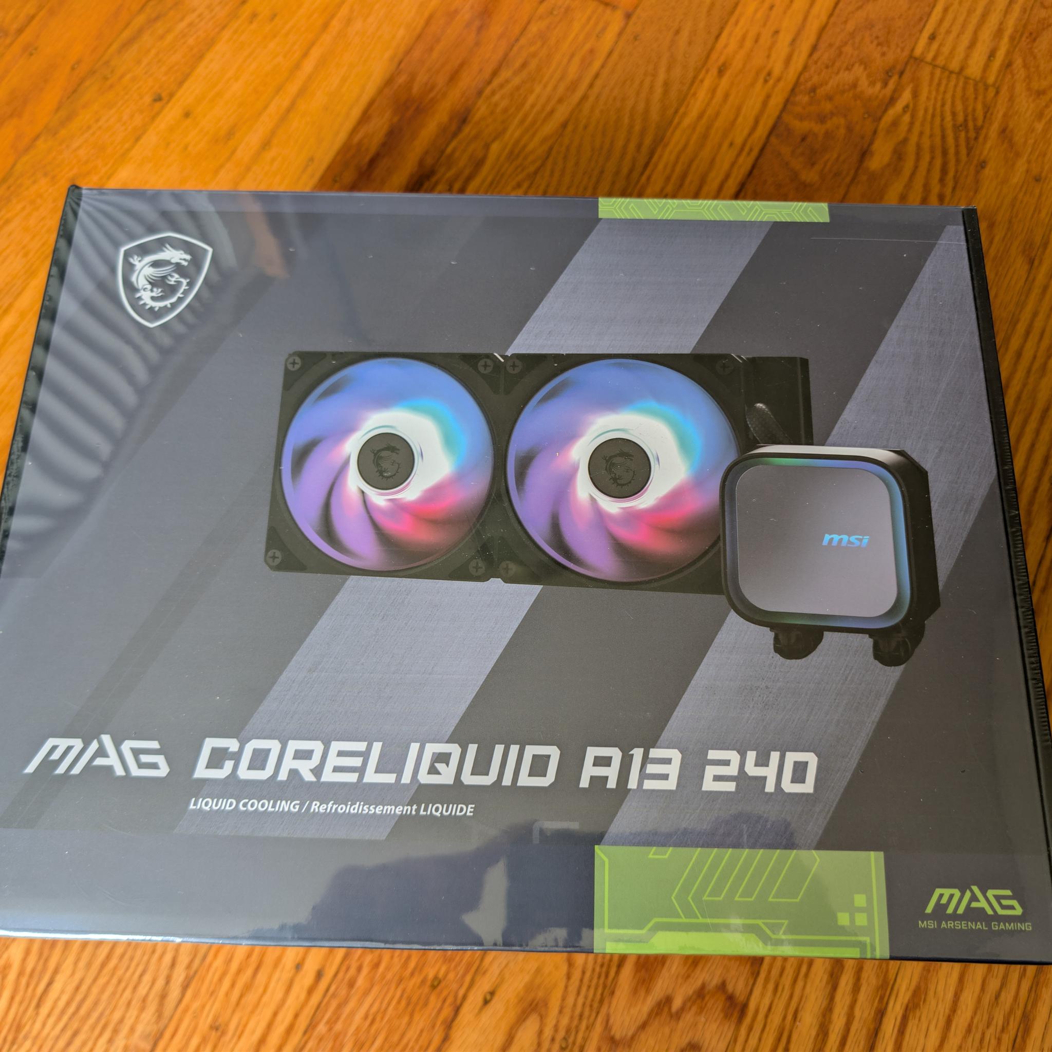 [Brand New Sealed] MSI MAG CORELIQUID A13 240 ARGB AIO Liquid Cooler