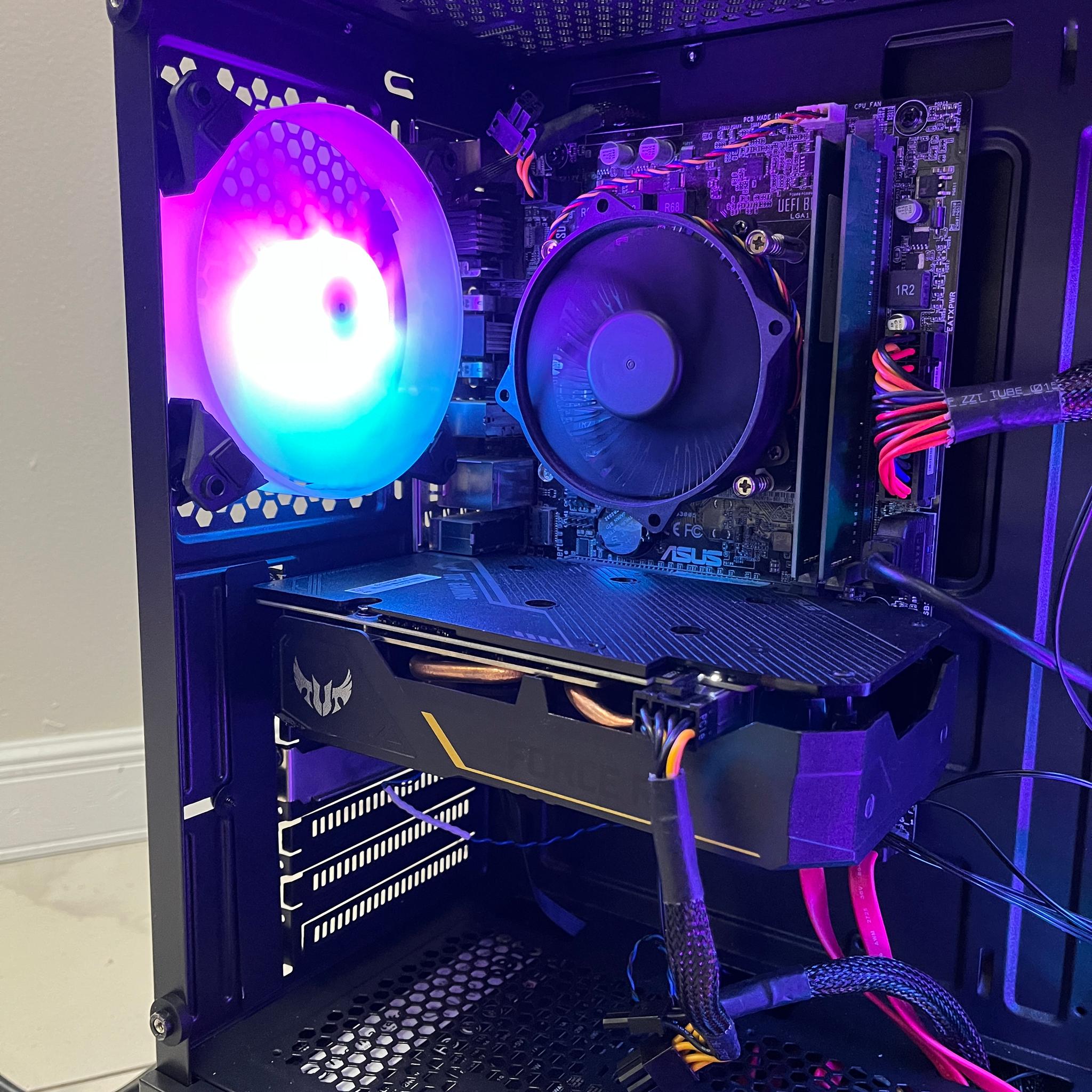 NVIDIA RTX 2060, Intel i5-6600, 12GB RAM, 870 GB Storage, RGB Gaming PC w/ RGB Remote & Wi-Fi