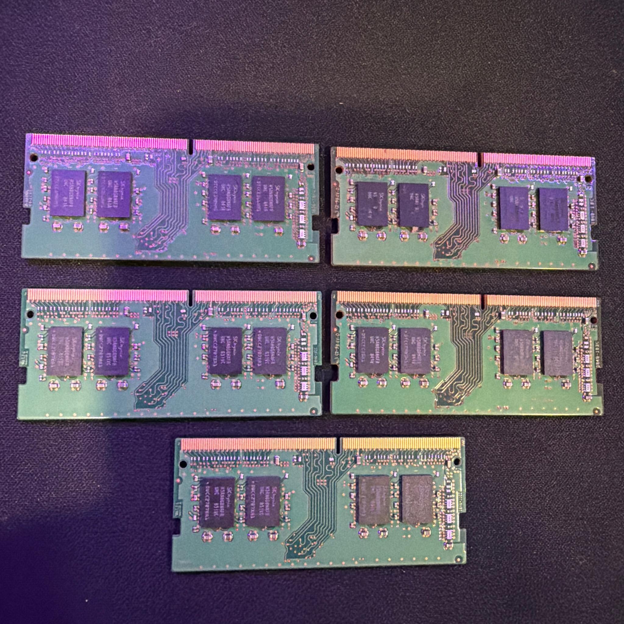 Micron 8gb DDR4 2400mhz (5 sticks total)