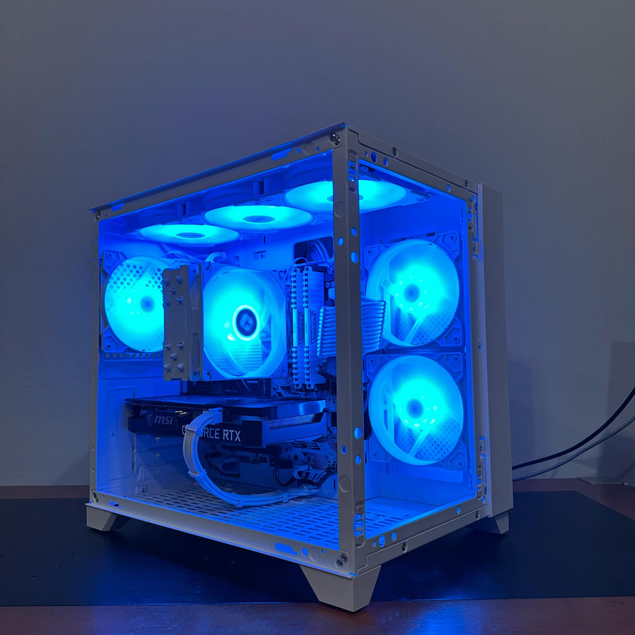 🤍 Price to Performance PC | RTX 3060 Ti | Ryzen 5 5600X | White Aesthetic | Full ARGB Control🤍