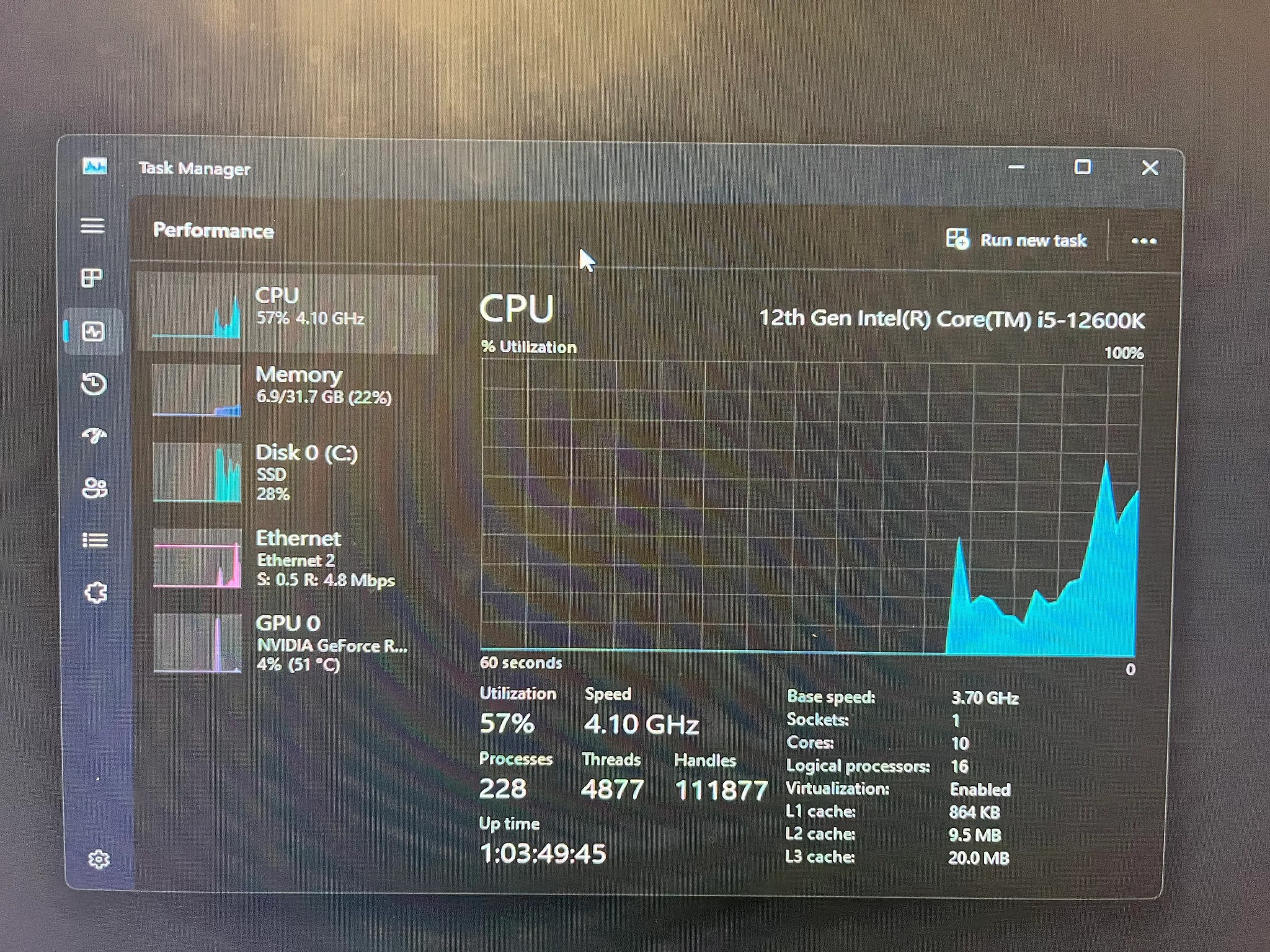12600k + 3060ti | 2 tb NVME SSD | 32 gb ram DDR5 |Fractal Terra ITX | Gaming PC