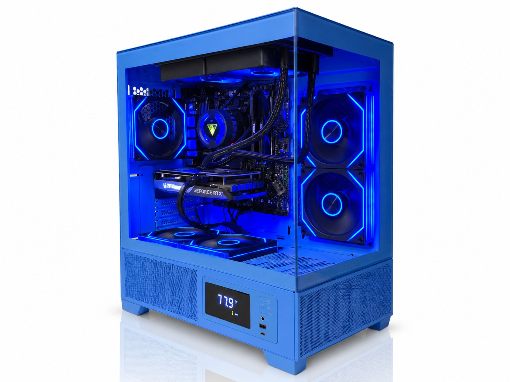 HIGH FPS Blue RGB Gaming PC | RTX 4060 8GB | Ryzen 5 5500 | 16GB RAM | 1TB SSD | WiFi