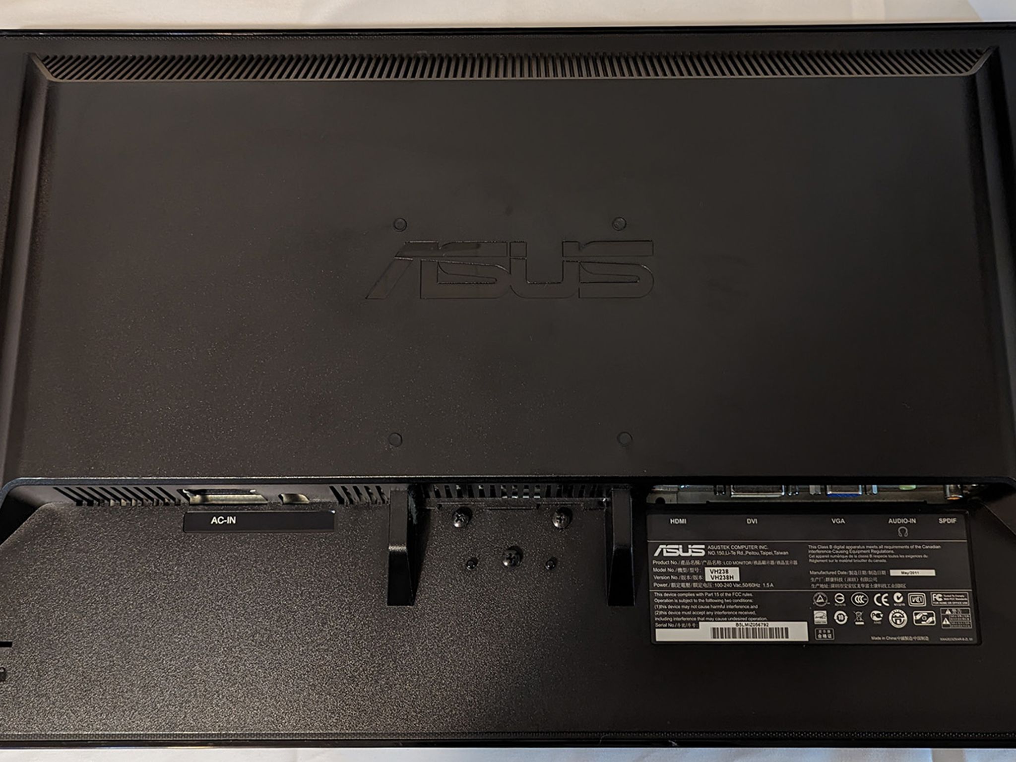 ASUS VH238H Budget Gaming Monitor 1920x1080@60Hz HDMI, DVI, VGA D-Sub inputs