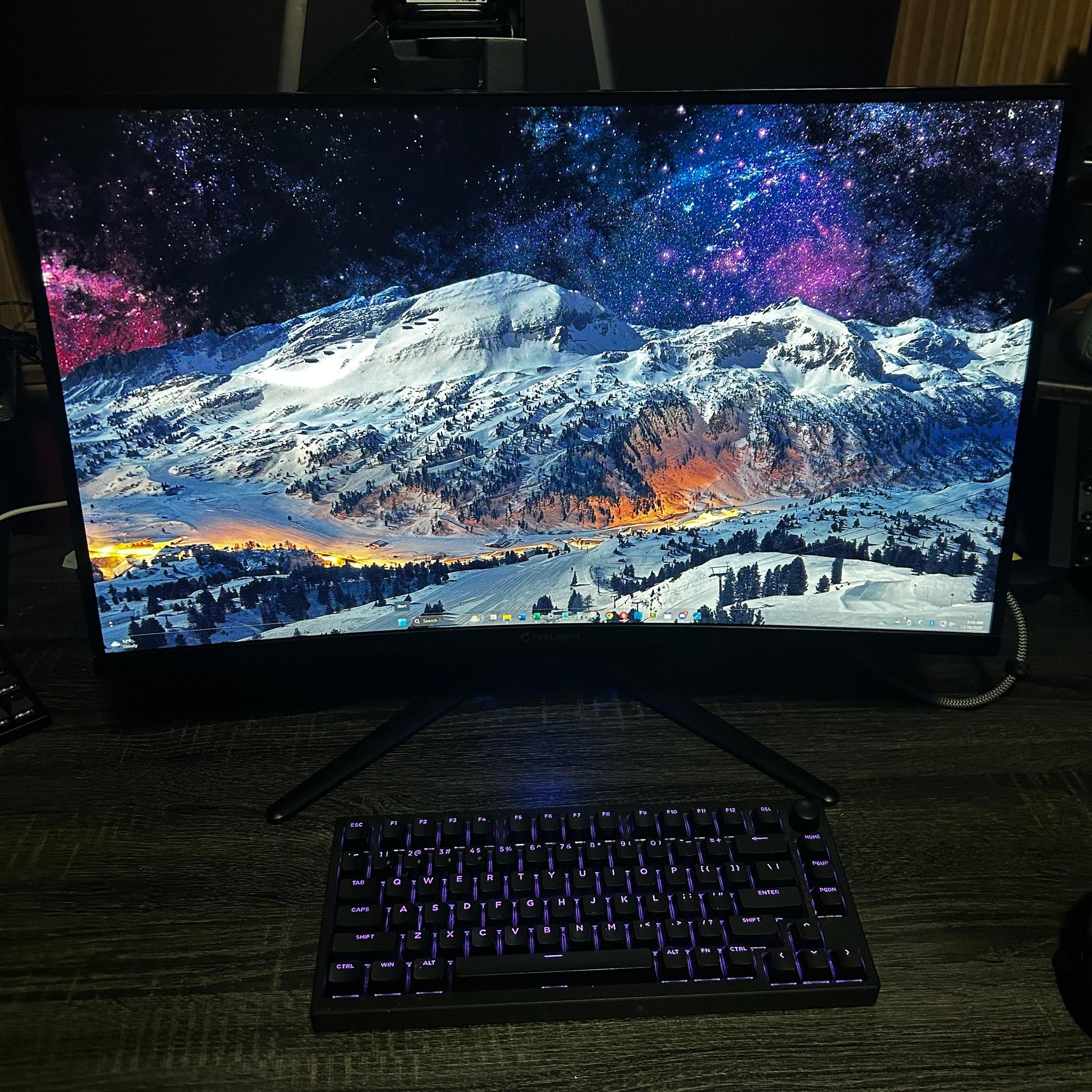 Aopen (Acer) 27” (170hz) 2K Resolution (2560x1440) Curved Gaming Monitor