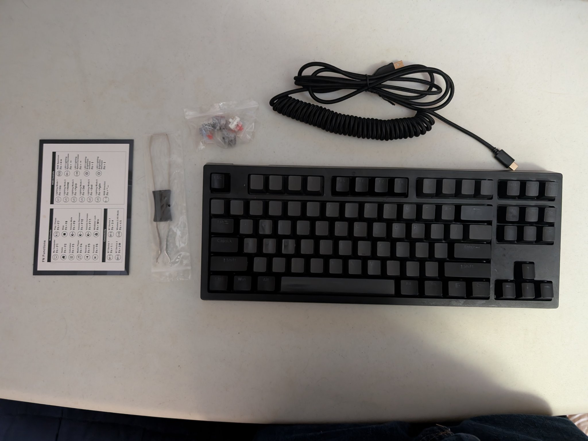 [used] TECWARE Phantom+ Elite 87-Key RGB Mechanical Keyboard