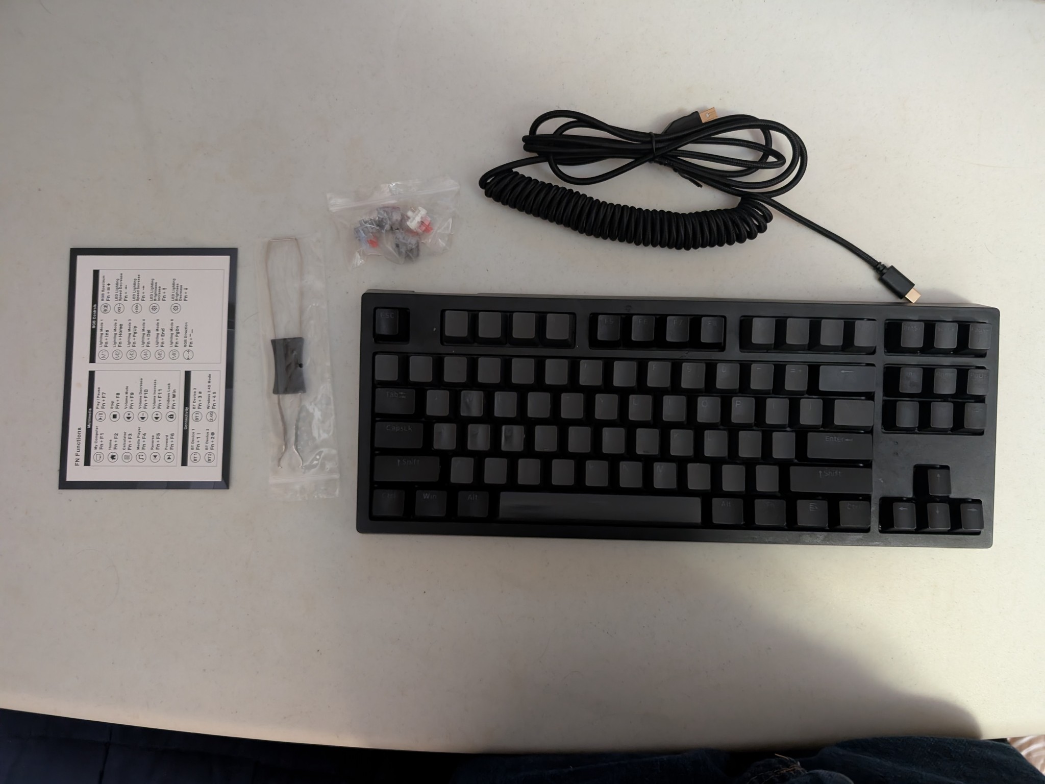 [used] TECWARE Phantom+ Elite 87-Key RGB Mechanical Keyboard