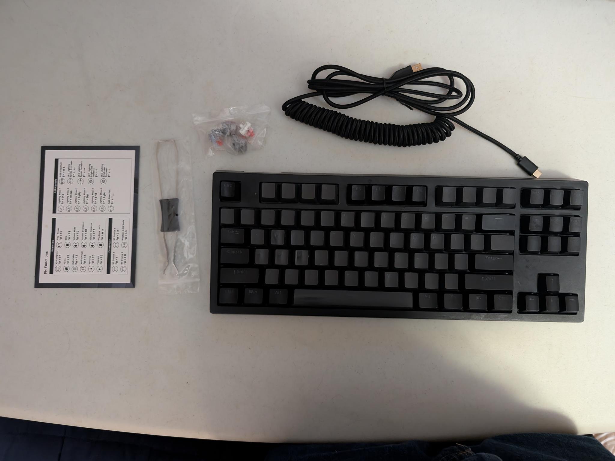 [used] TECWARE Phantom+ Elite 87-Key RGB Mechanical Keyboard