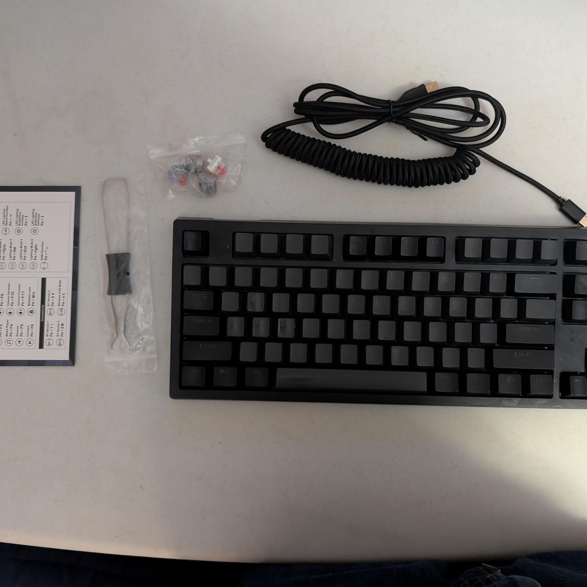 [used] TECWARE Phantom+ Elite 87-Key RGB Mechanical Keyboard