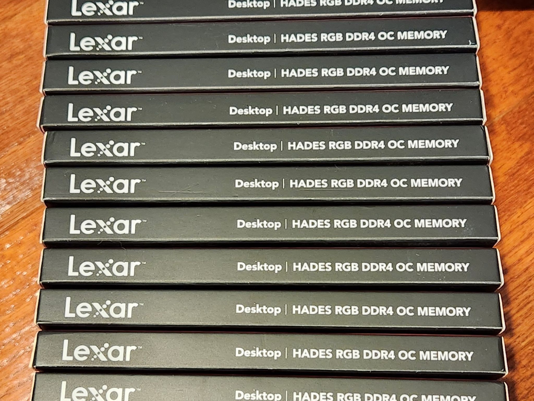 FOUR KITS - 2x8GB DDR4 @ 3600C18 (Lexar Hades RGB) - BNIB