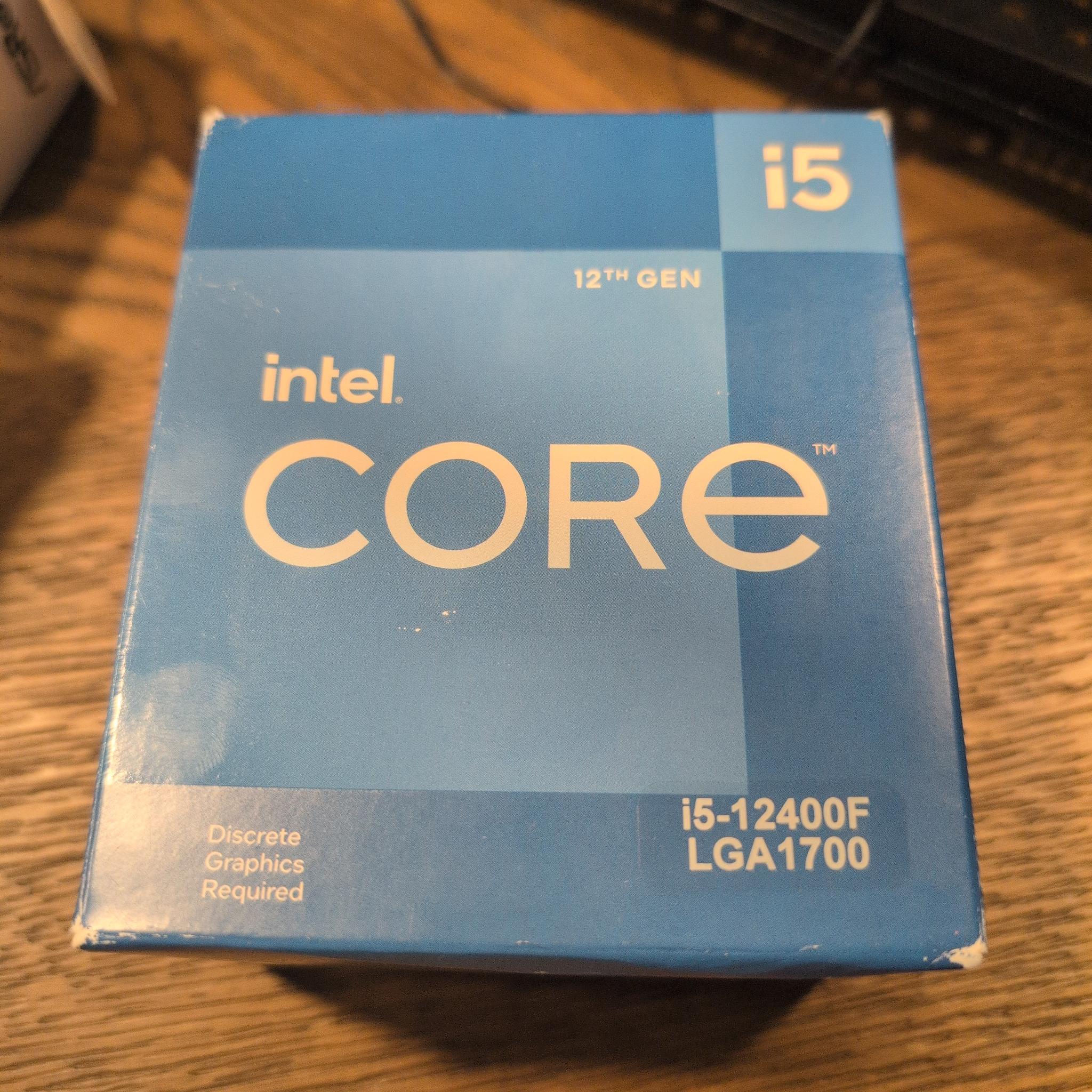 Intel Core i5-12400F - Used w/ original box