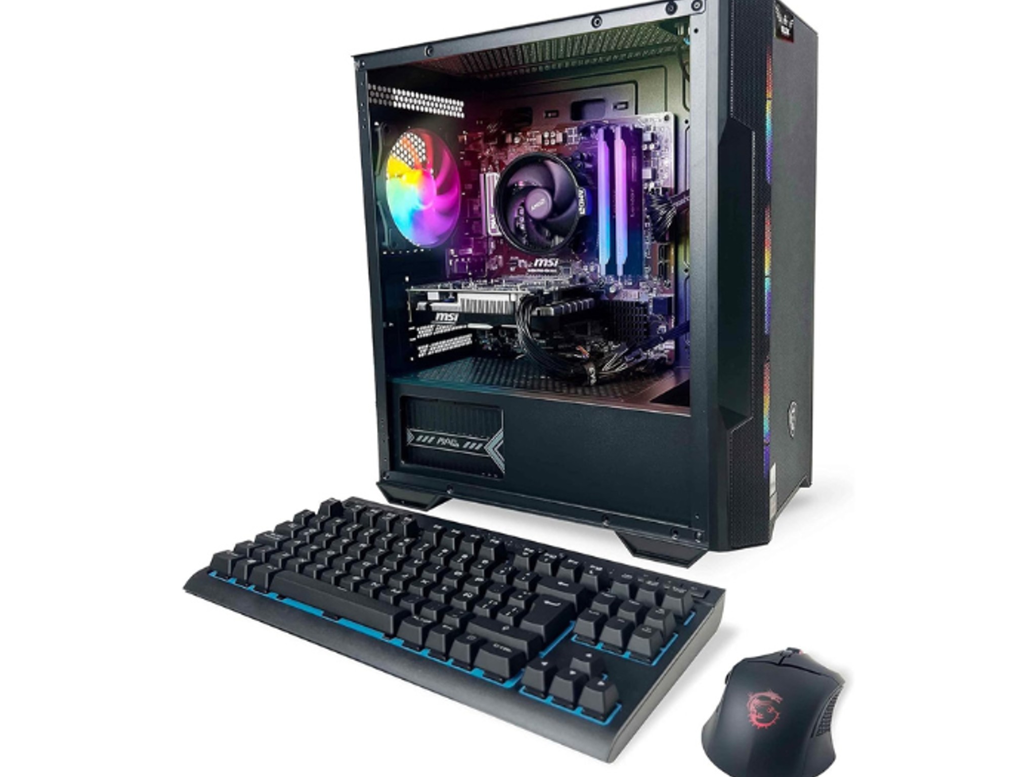 NSX Omega Gaming PC | R7 5700X | RTX 4060 TI | 1TB SSD | 16 GB RAM | Win 11 Home | WiFi | Bluetooth
